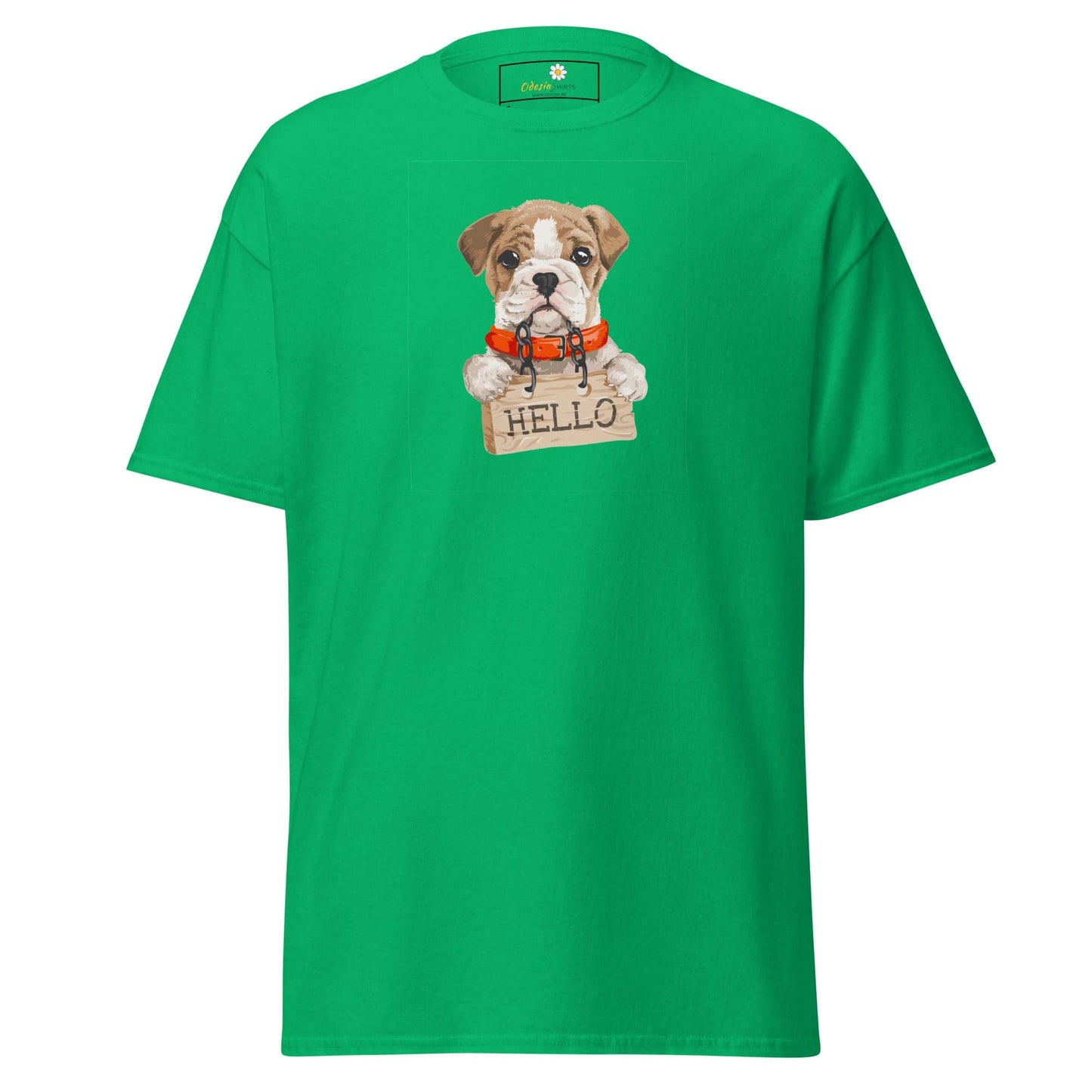 Unisex classic t-shirt - ANIMALS HELLO PUPPY - REGULAR - Irish Green / S