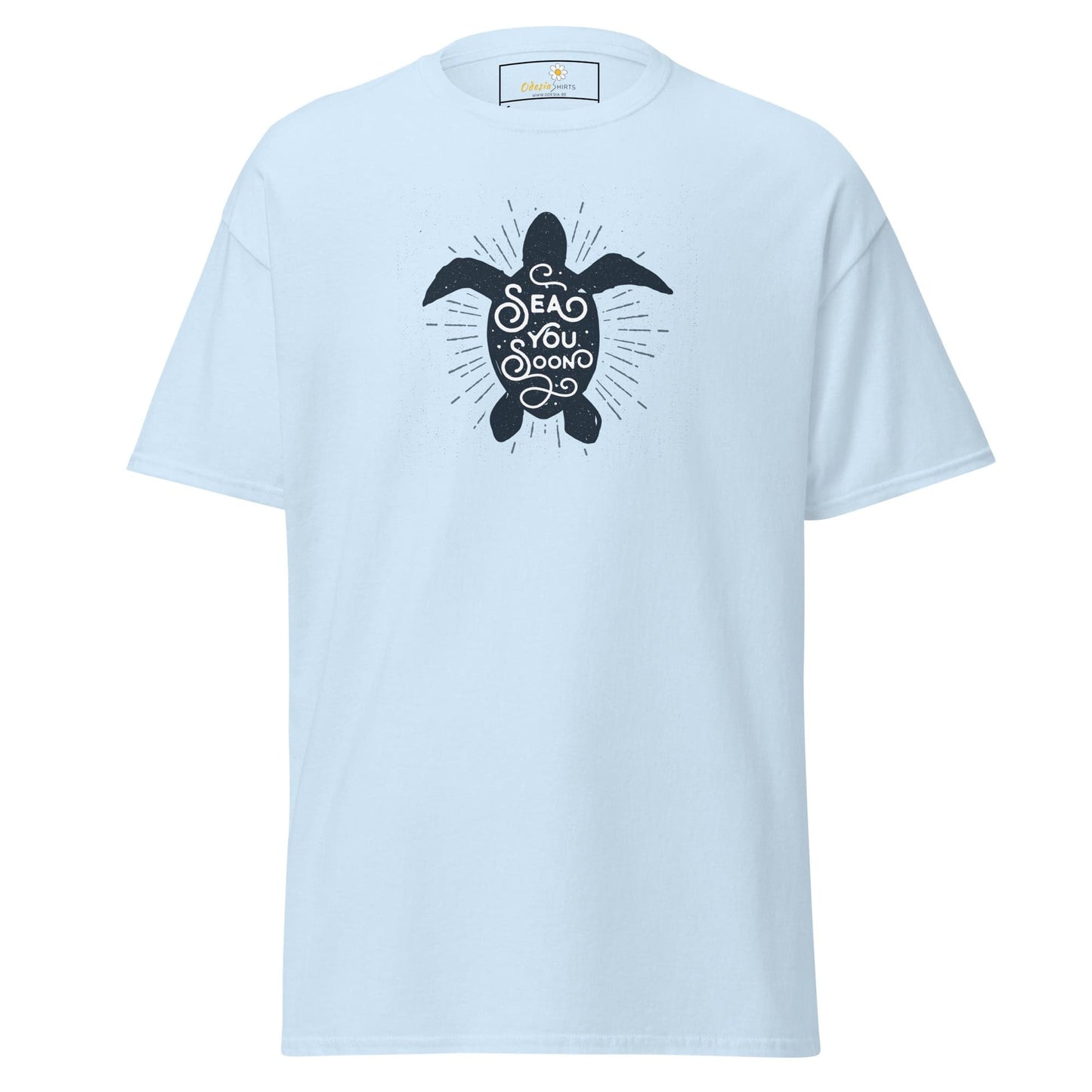 Unisex classic t-shirt - WILD LIFE TORTOISE SEE YOU - REGULAR - Light Blue / S