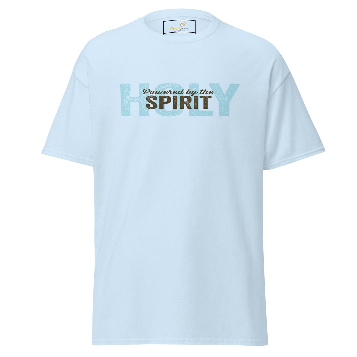 Unisex classic tee - SPIRITUAL POWERED HOLY SPIRIT - REGULAR - Light Blue / S
