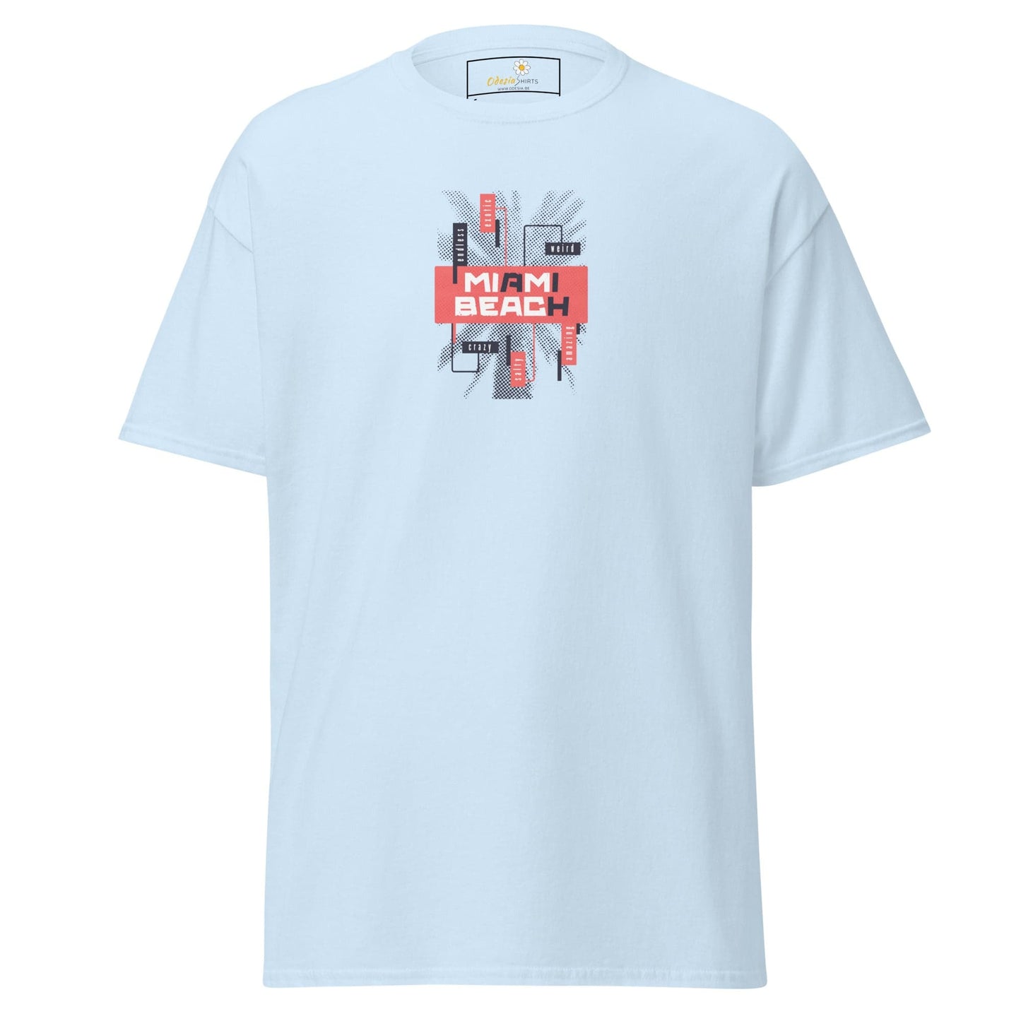 Unisex classic tee - COUNTRY SUMMER MIAMI BEACH - REGULAR - Light Blue / S