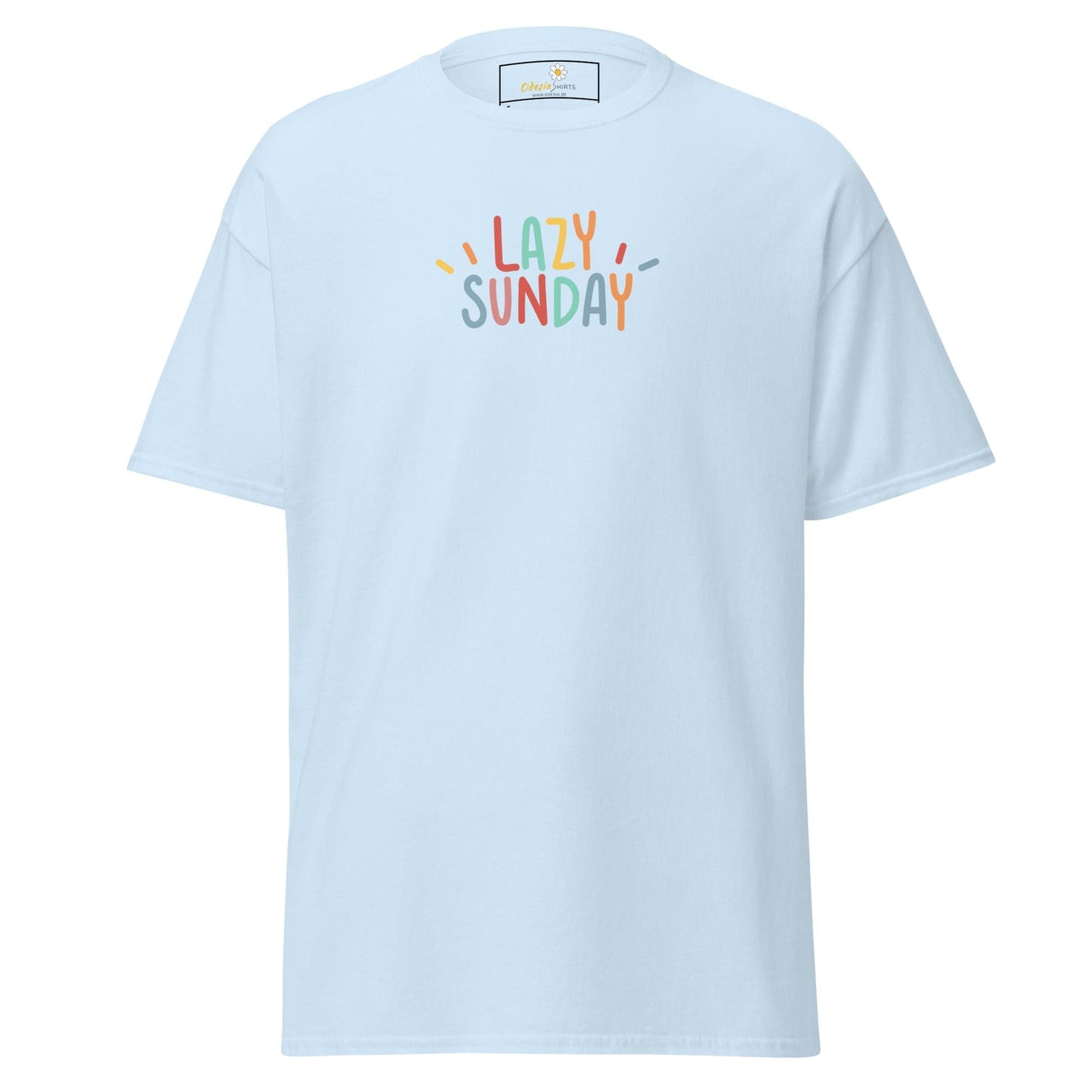Unisex classic tee - MISC LAZY SUNDAY - REGULAR - Light Blue / S
