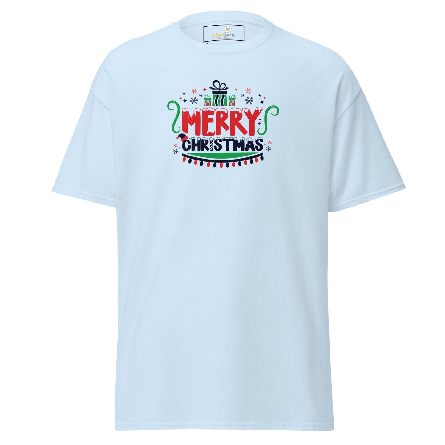 Unisex classic t-shirt - SEASONAL MERRY CHRISTMASS - REGULAR - Light Blue / S