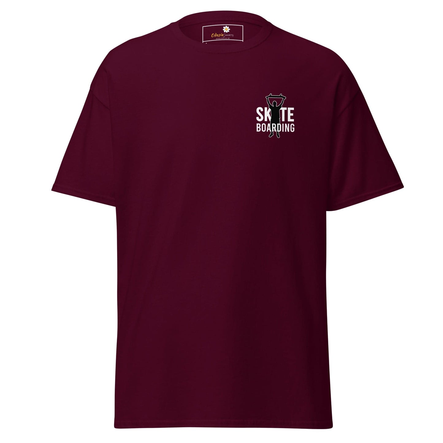 Unisex classic t-shirt - SPORT SKATEBOARDING - REGULAR - Maroon / S