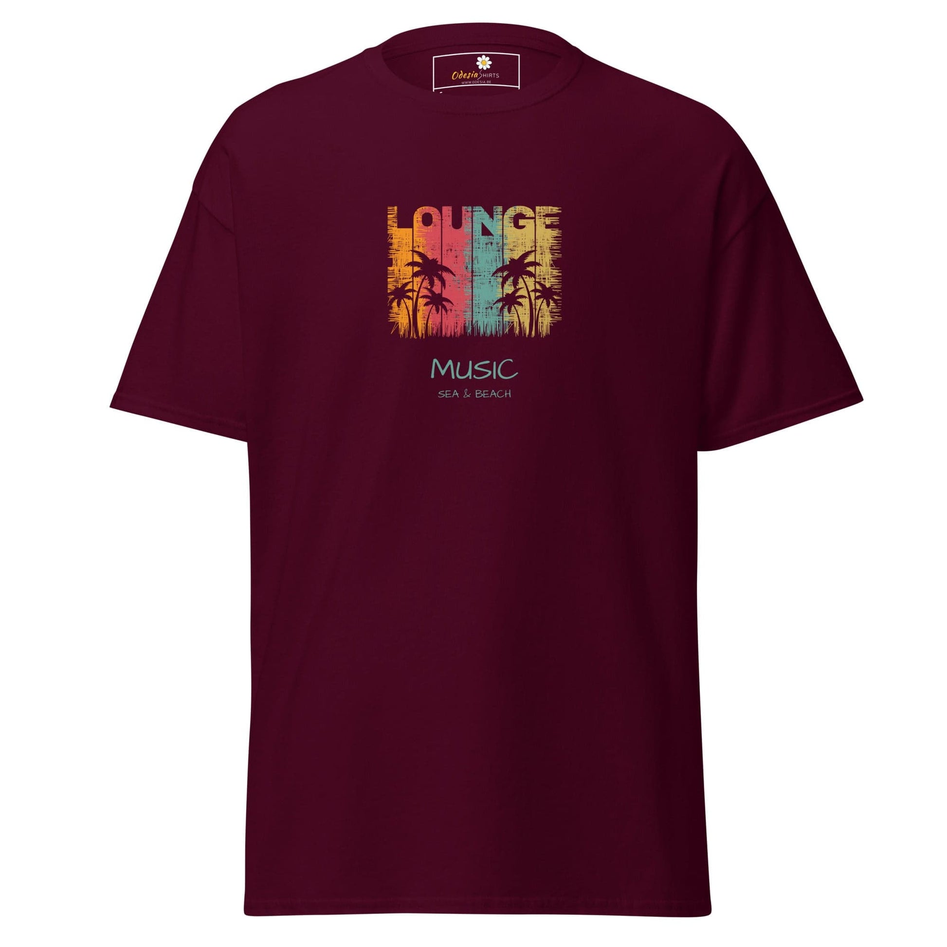 Unisex classic tee - MUSIC LOUNGE - REGULAR - Maroon / S