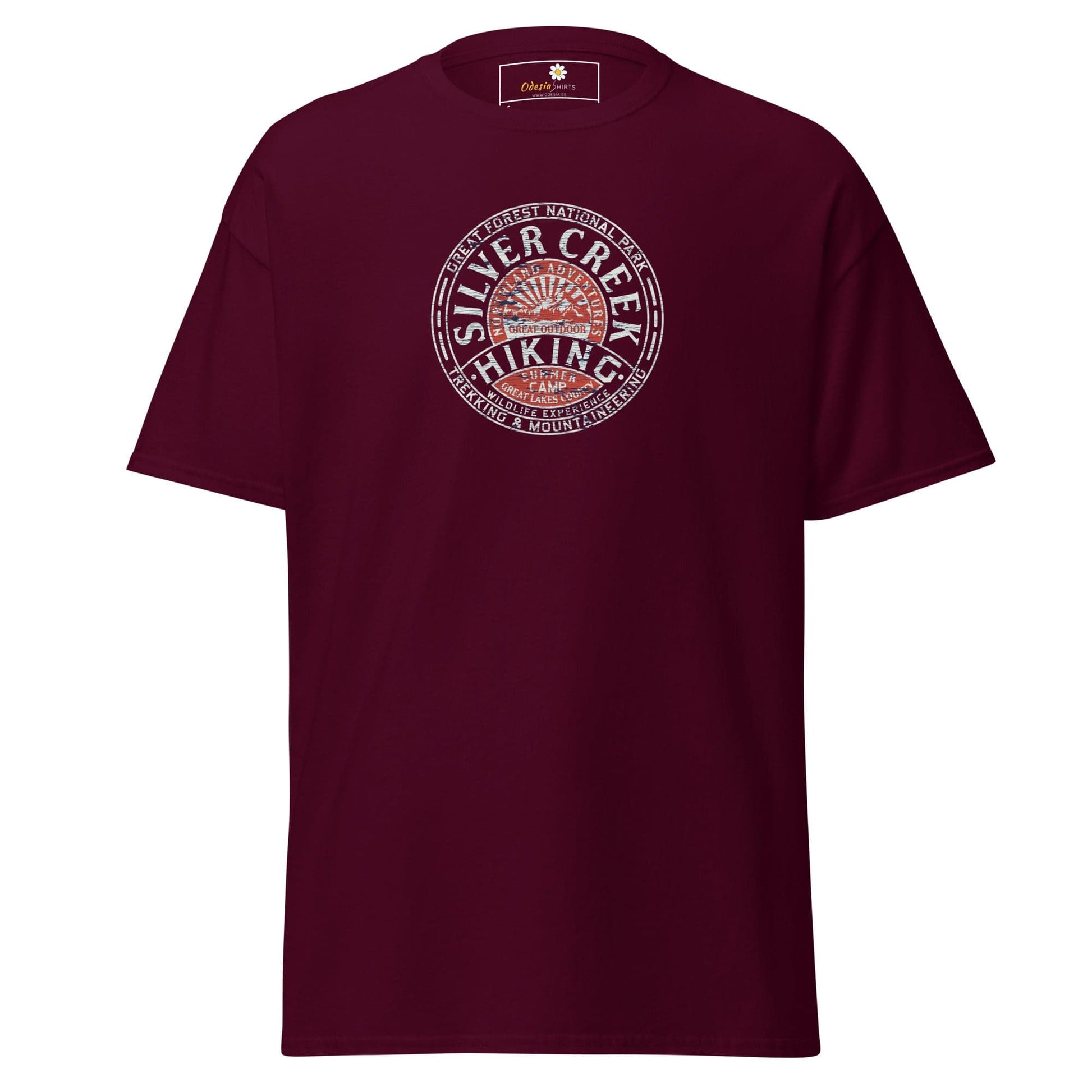 Unisex classic tee - ADVENTURE SILVER CREEK HIKING - REGULAR - Maroon / S