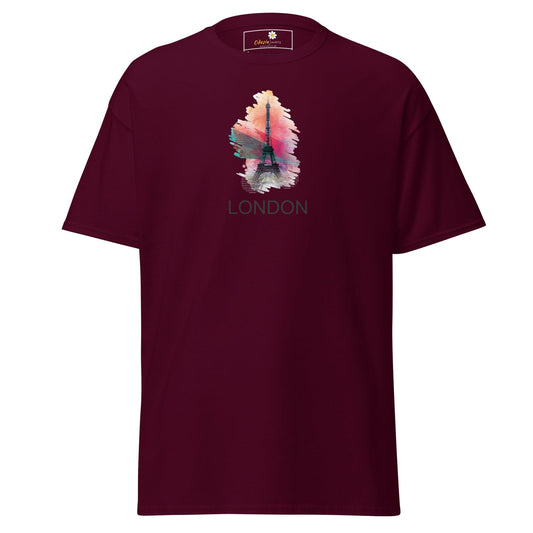 Unisex classic tee - COUNTRY LONDON PARIS - REGULAR - Maroon / S