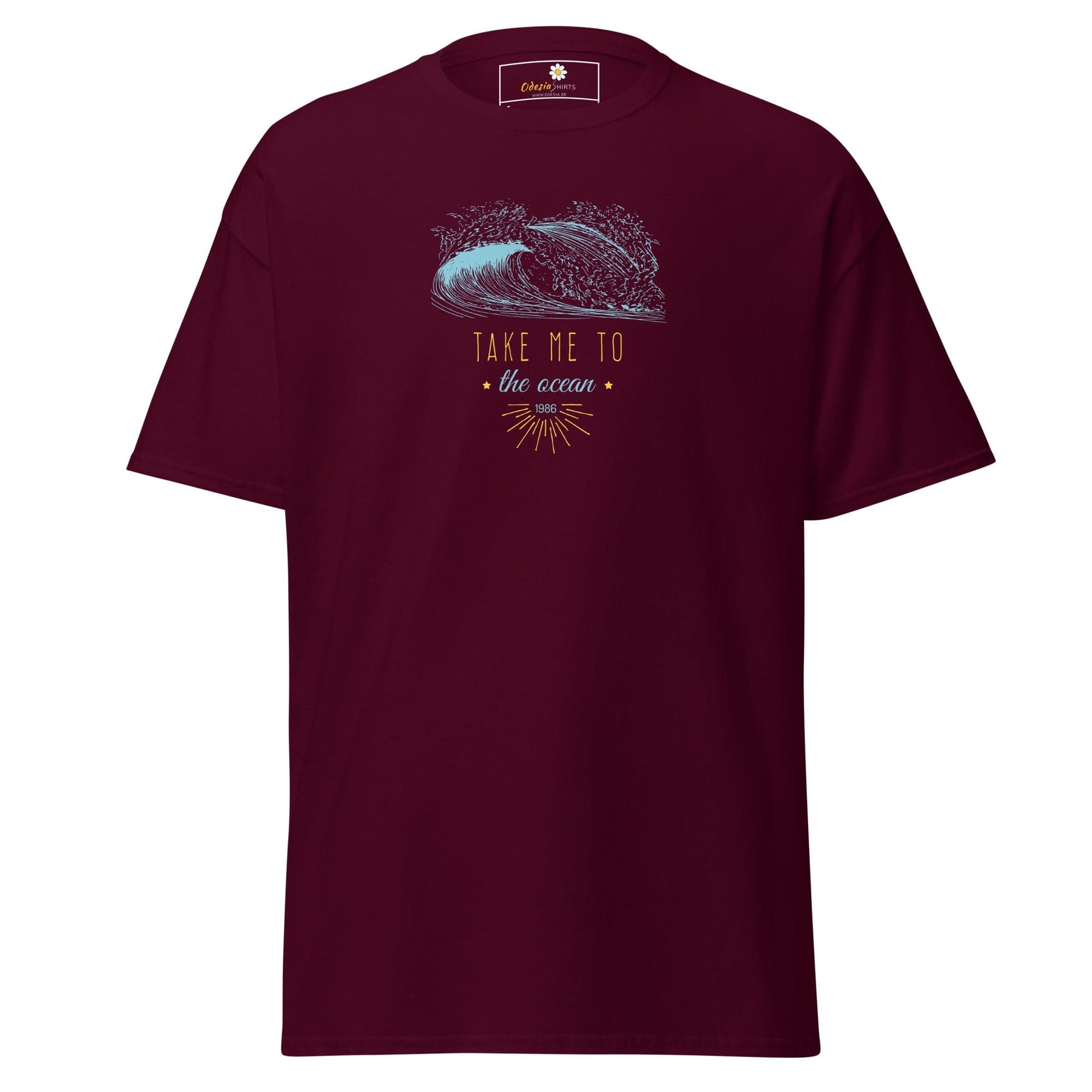 Unisex classic t-shirt - SEALIFE TAKE ME TO THE OCEAN - REGULAR - Maroon / S