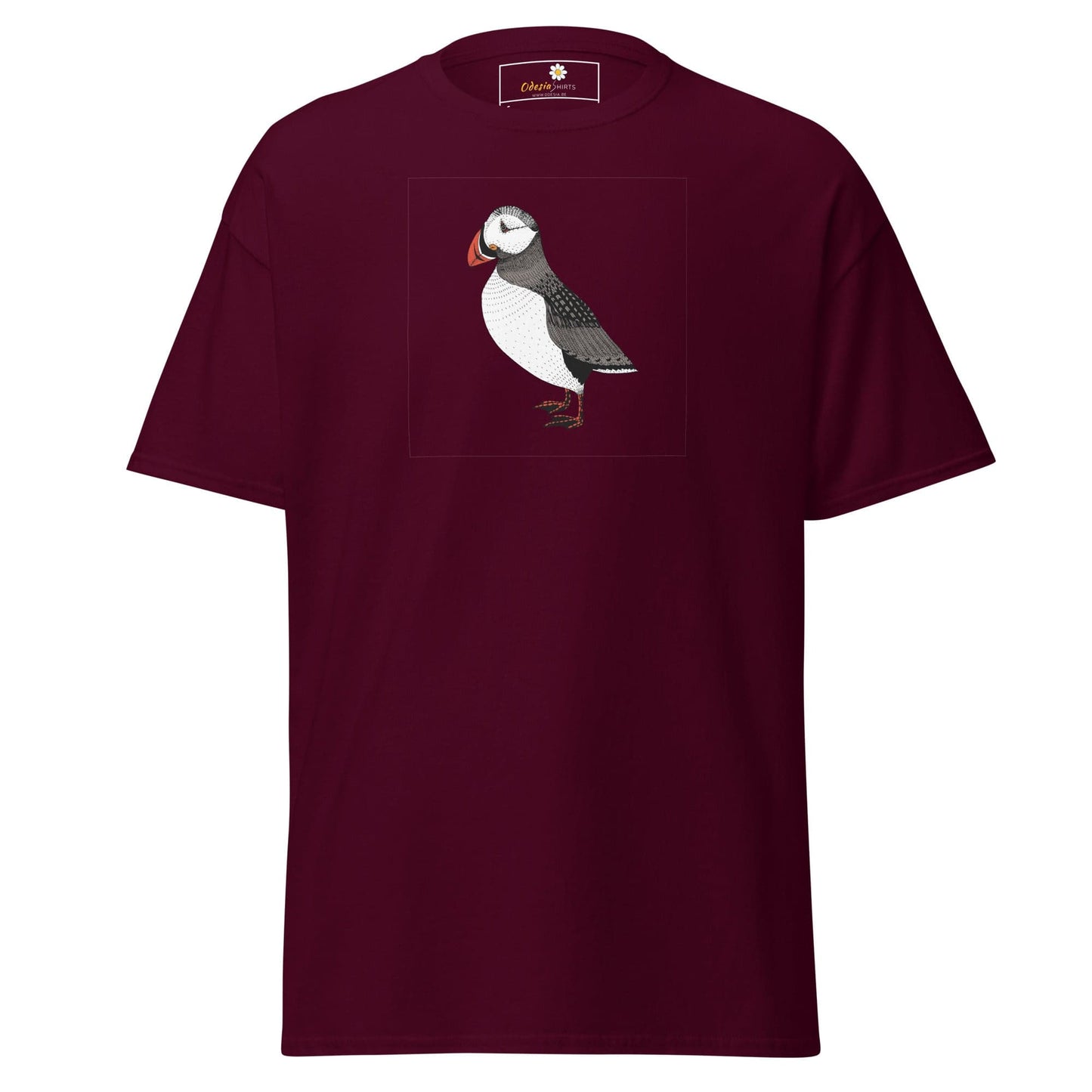Unisex classic tee - WILD LIFE WALKING BIRD - REGULAR - Maroon / S