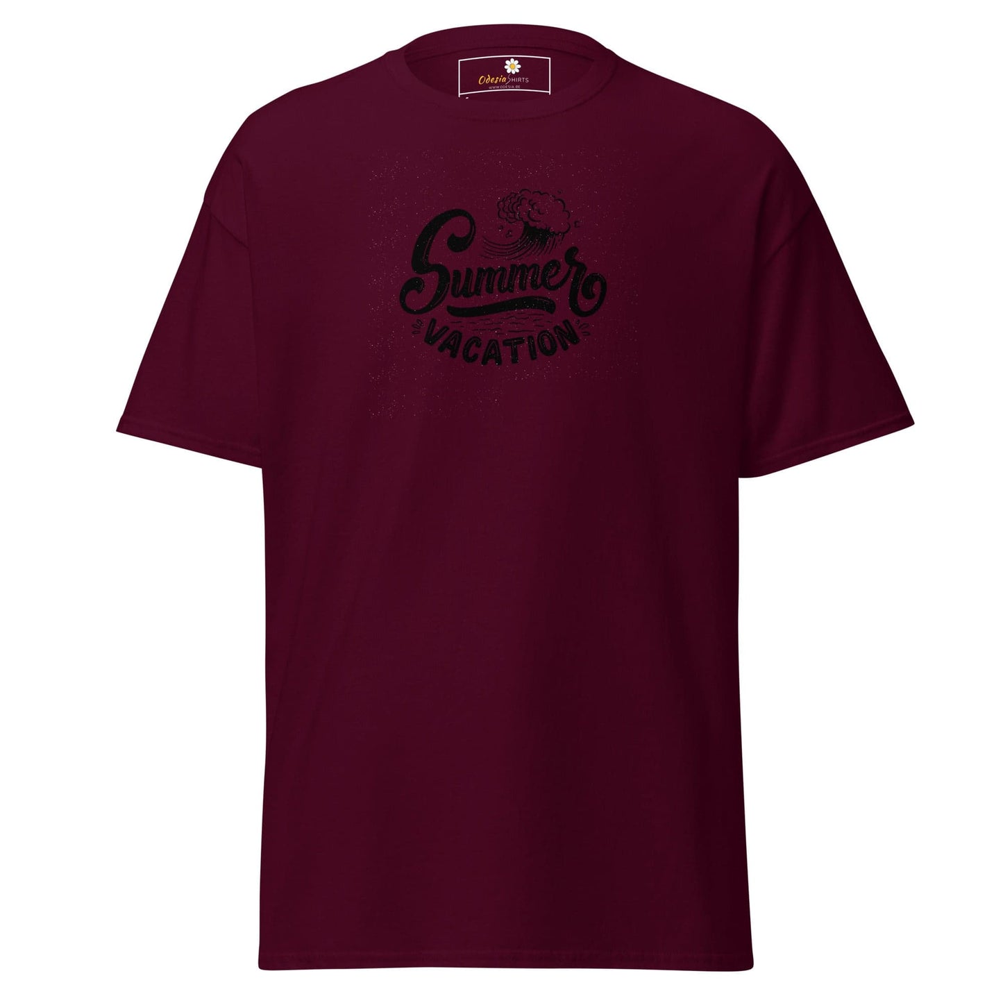 Unisex classic tee - SUMMER VACATION - REGULAR - Maroon / S
