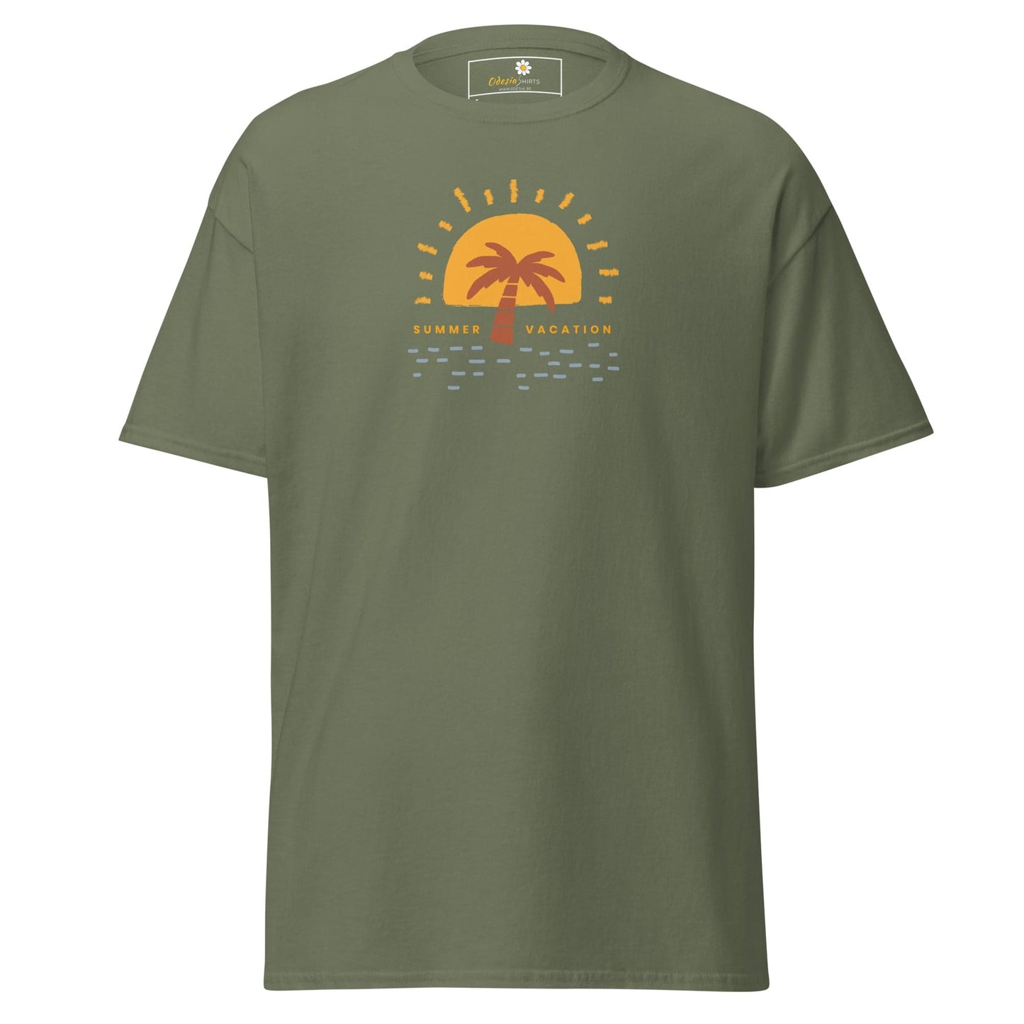 Unisex classic tee - SUMMER VACATION - REGULAR - Military Green / S