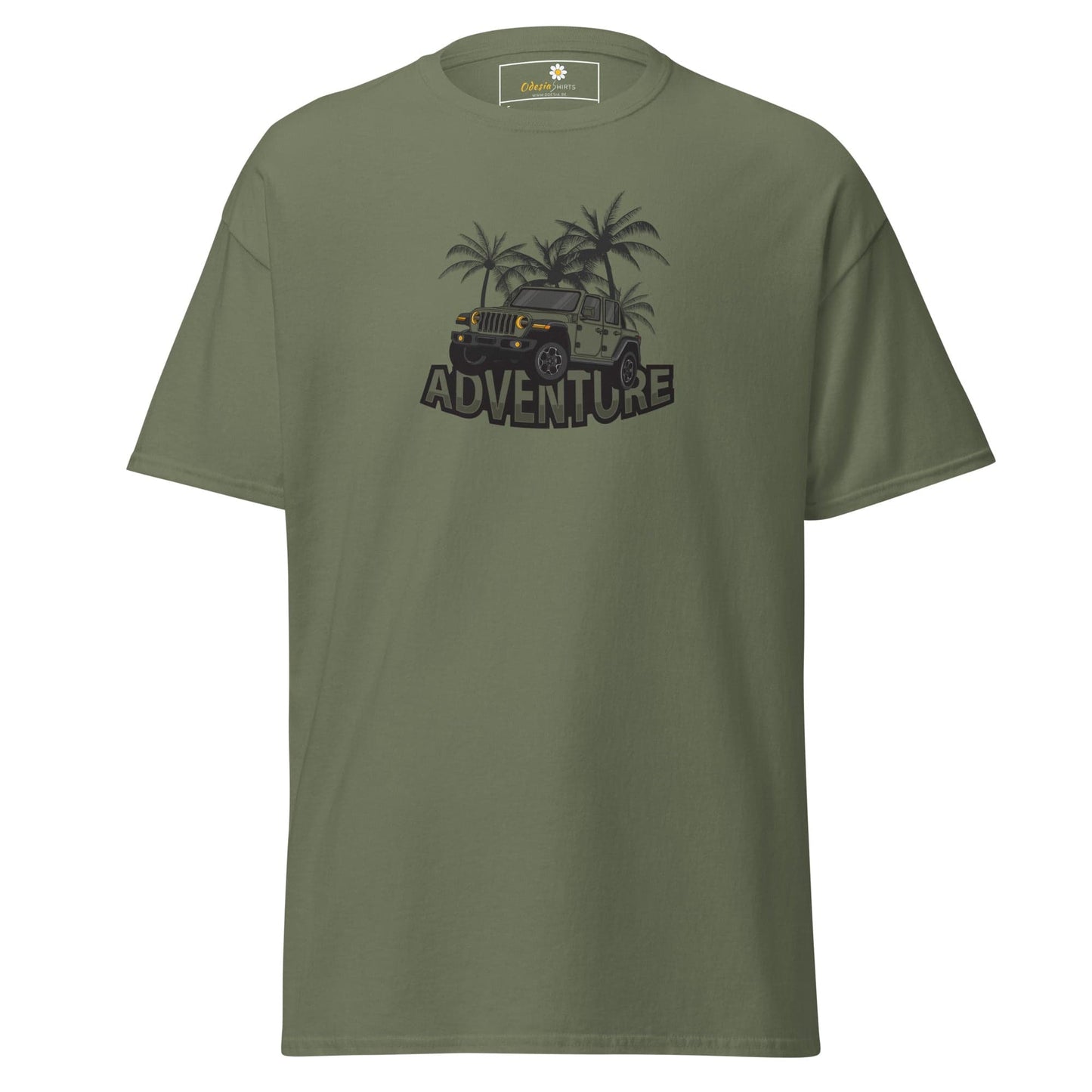 Unisex classic tee - ADVENTURE 4X4 - REGULAR - Military Green / S