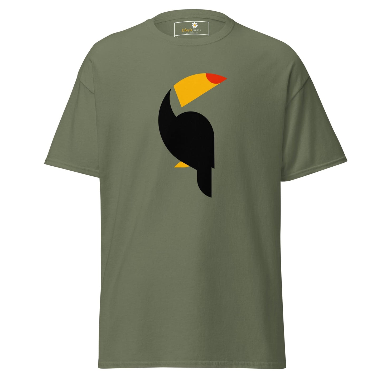 Unisex classic t-shirt - WILD LIFE TOUCAN - REGULAR - Military Green / S