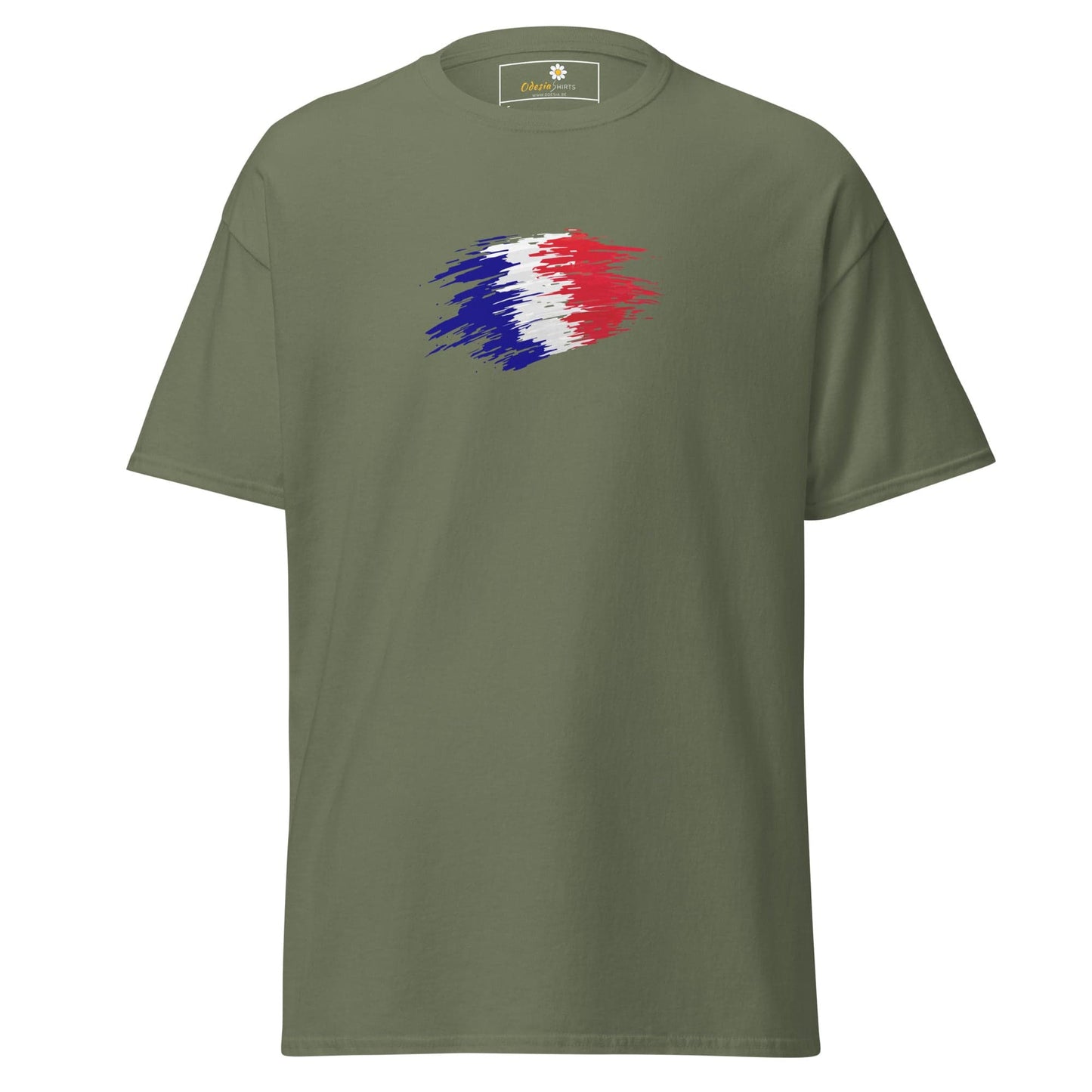 Unisex classic tee - COUNTRY FRANCE SHAPE - REGULAR - Military Green / S