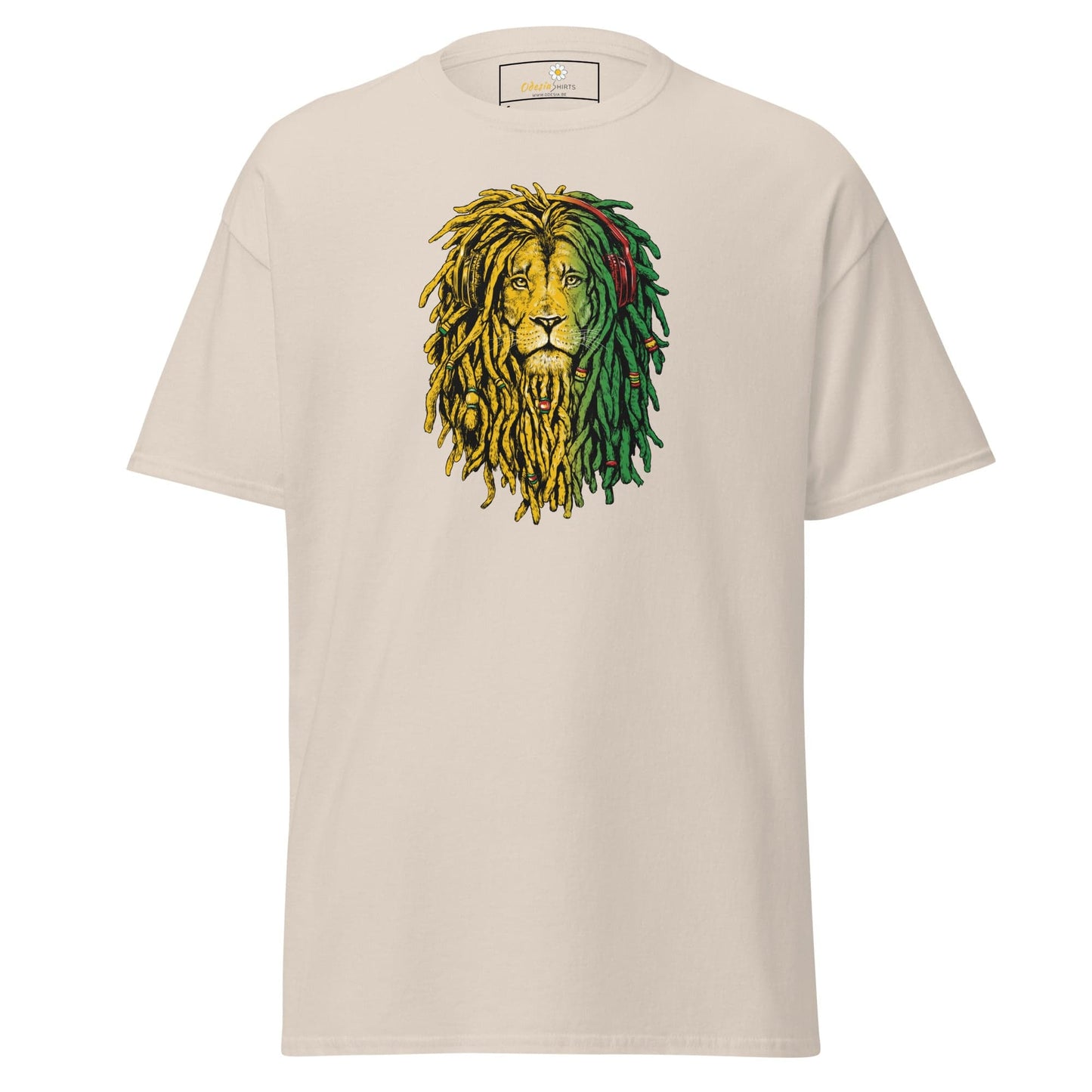 Unisex classic t-shirt - WILD LIFE REGGAE LION - REGULAR - Natural / S