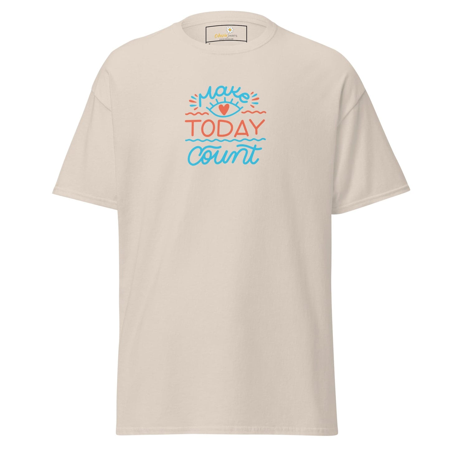 Unisex classic t-shirt - TEXT TODAY COUNT - REGULAR - Natural / S