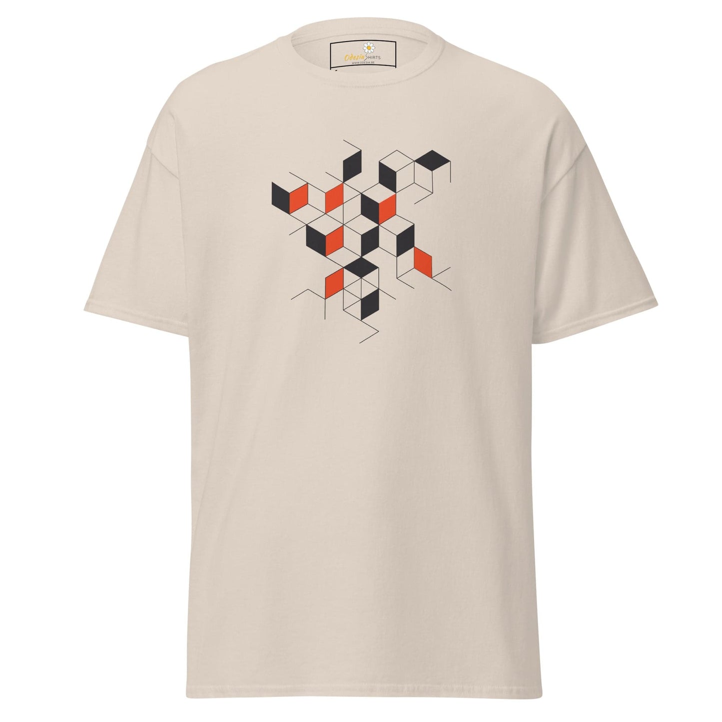 Unisex classic tee - ABSTRACT SQUARES - REGULAR - Natural / S