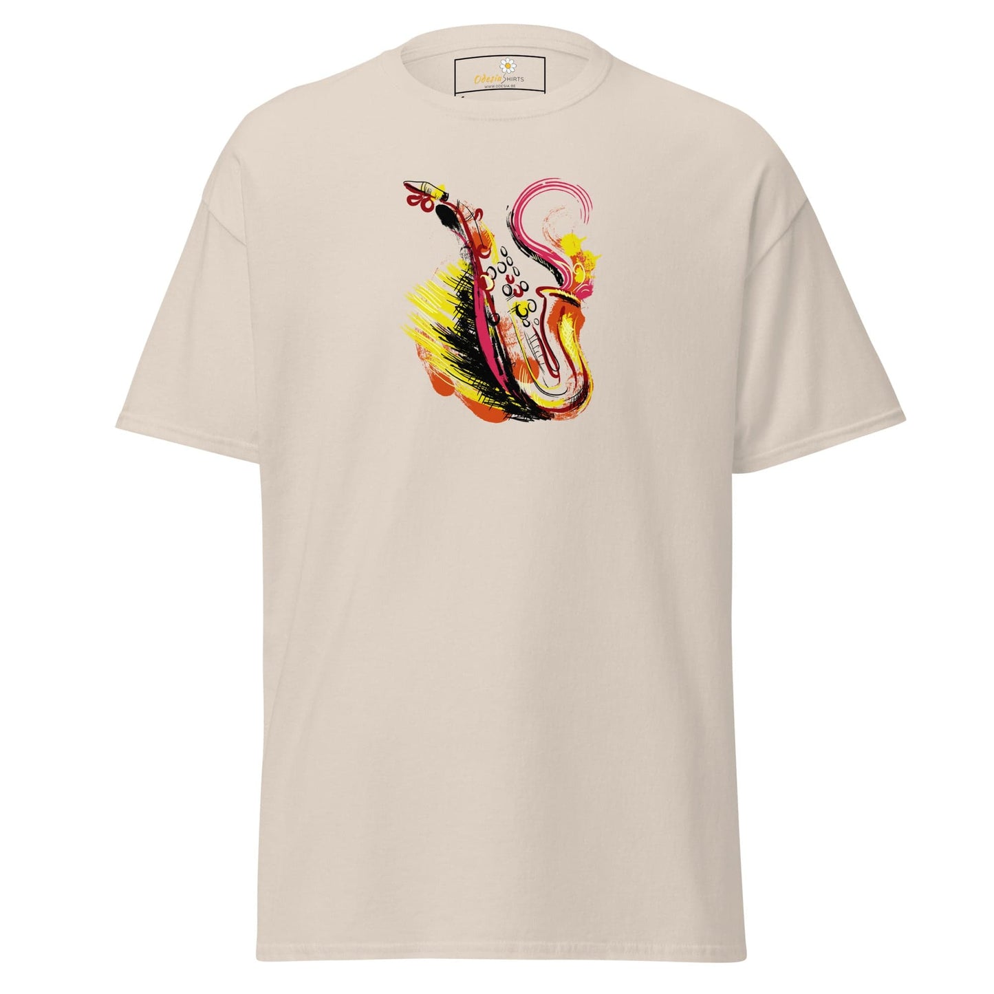 Unisex classic tee - MUSIC SAXOPHONE - REGULAR - Natural / S