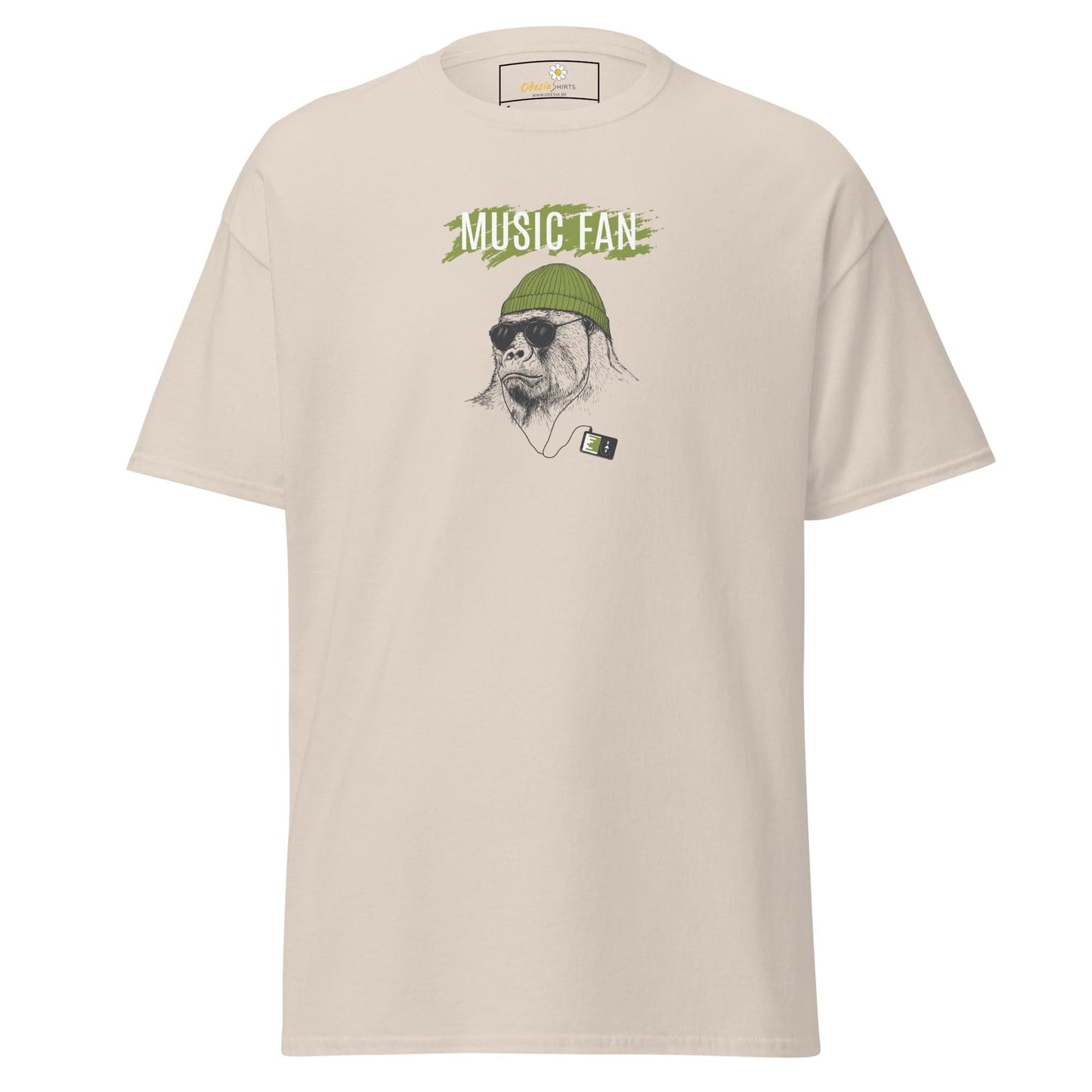 Unisex classic t-shirt - WILD LIFE MUSIC GORILLA - REGULAR - Natural / S