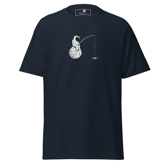 Unisex classic t-shirt - ASTRONAUT FISHING - REGULAR - Navy / S