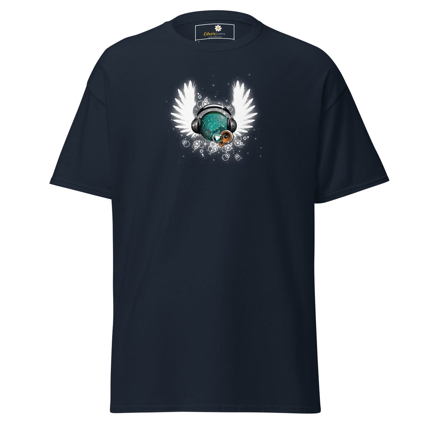 Unisex classic tee - MUSIC WINGS - REGULAR - Navy / S