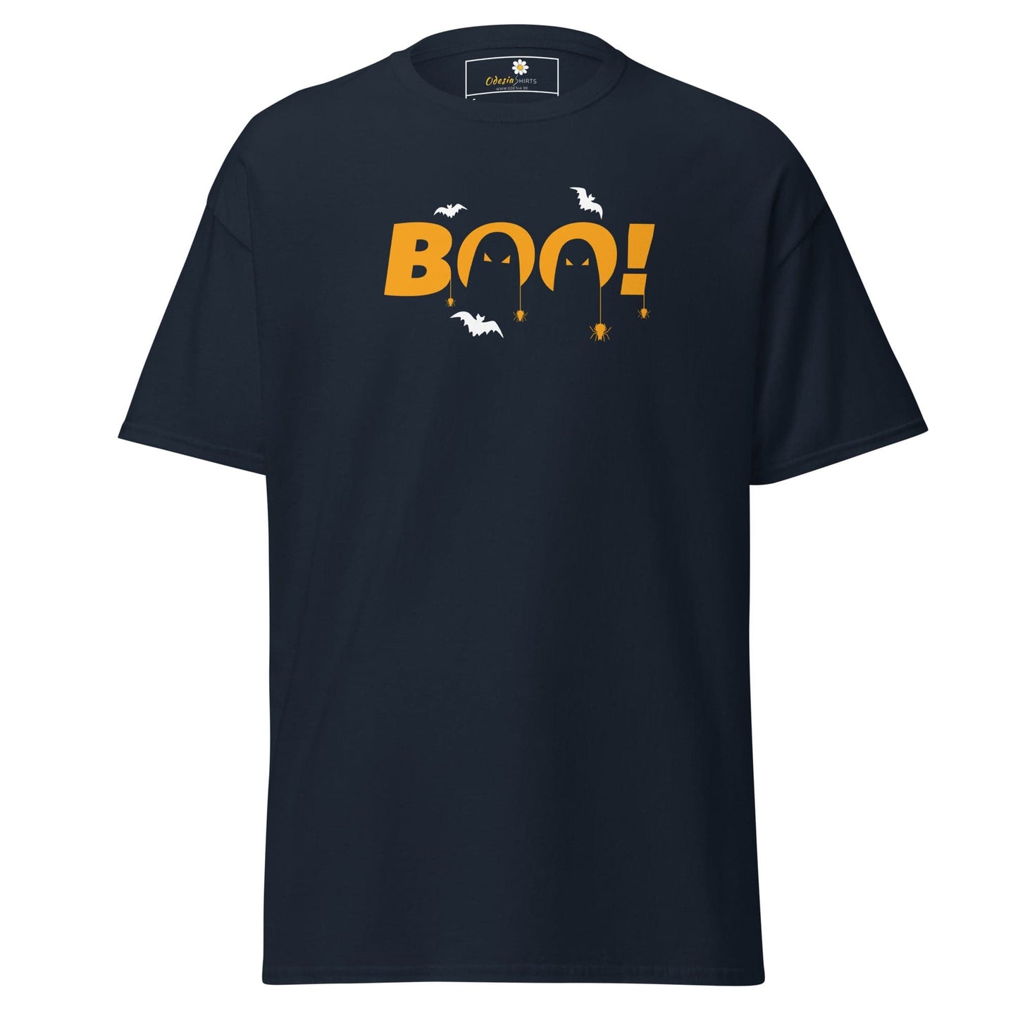 Unisex classic t-shirt - SEASONAL HALLOWEEN BOO - REGULAR - Navy / S