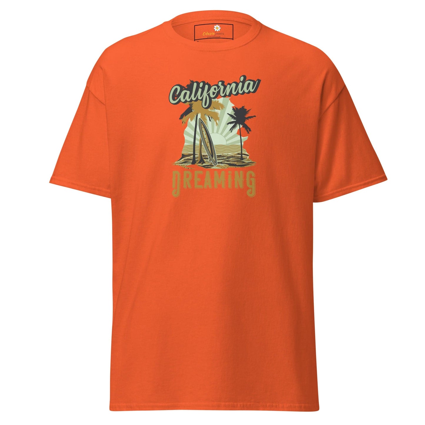 Unisex classic t-shirt - SUMMER CALIFORNIA DREAM - REGULAR - Orange / S