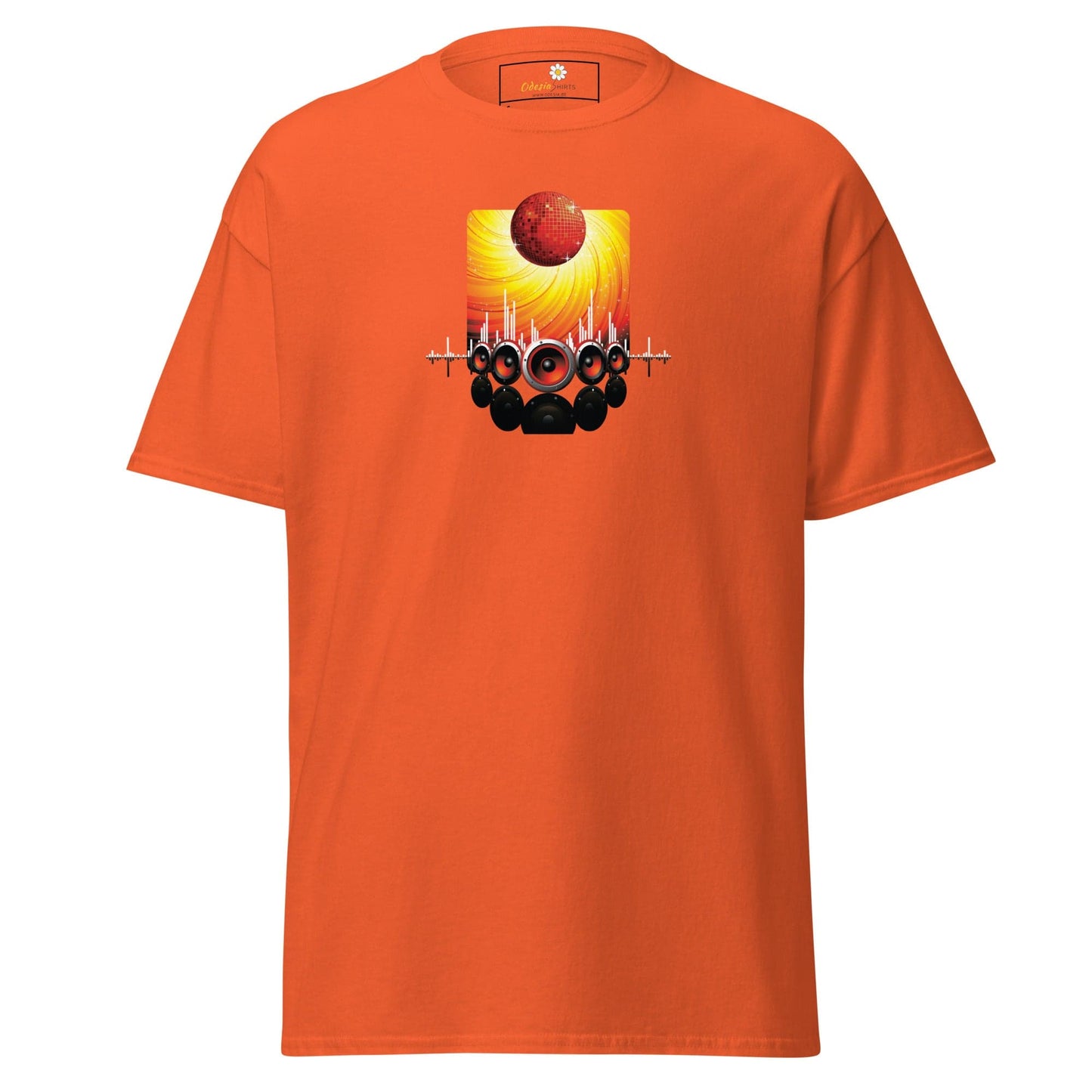 Unisex classic tee - MUSIC SPEAKERS - REGULAR - Orange / S