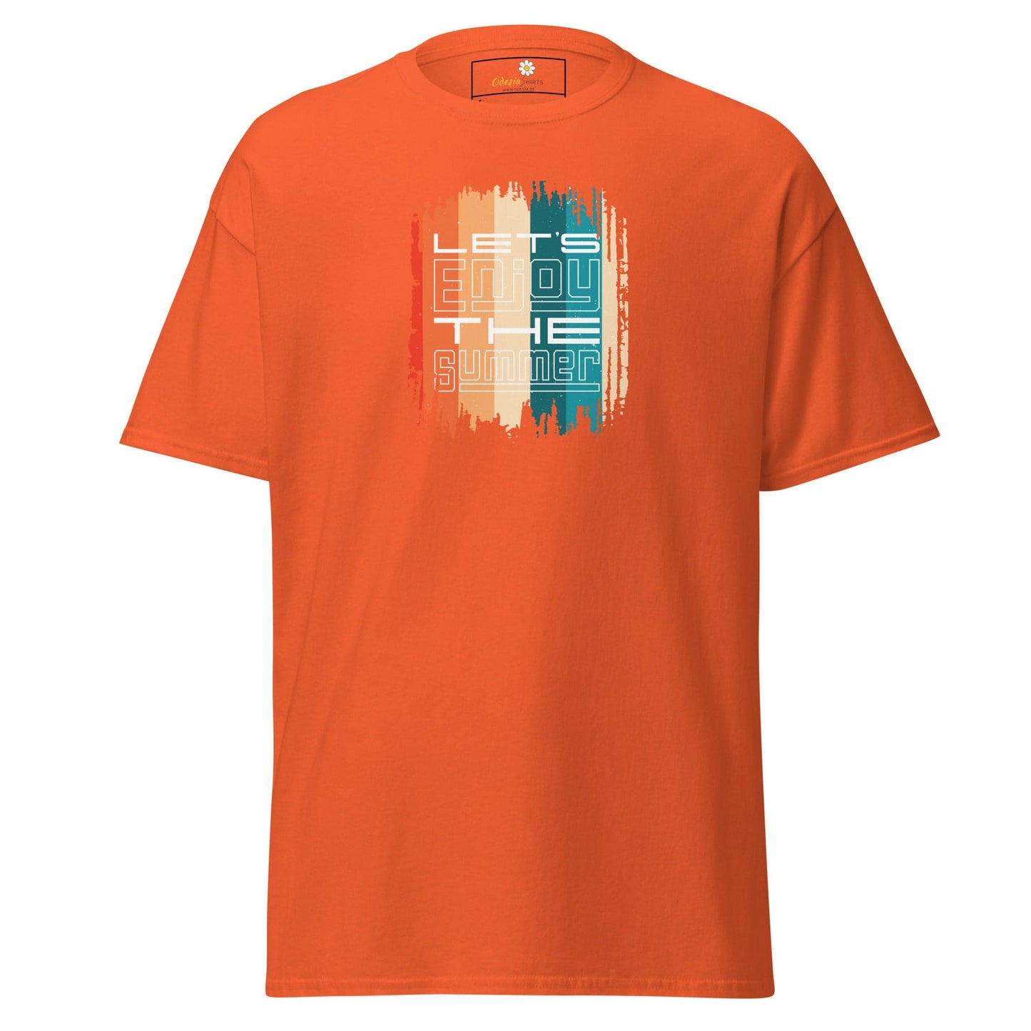 Unisex classic t-shirt - SUMMER LETS ENJOY - REGULAR - Orange / S