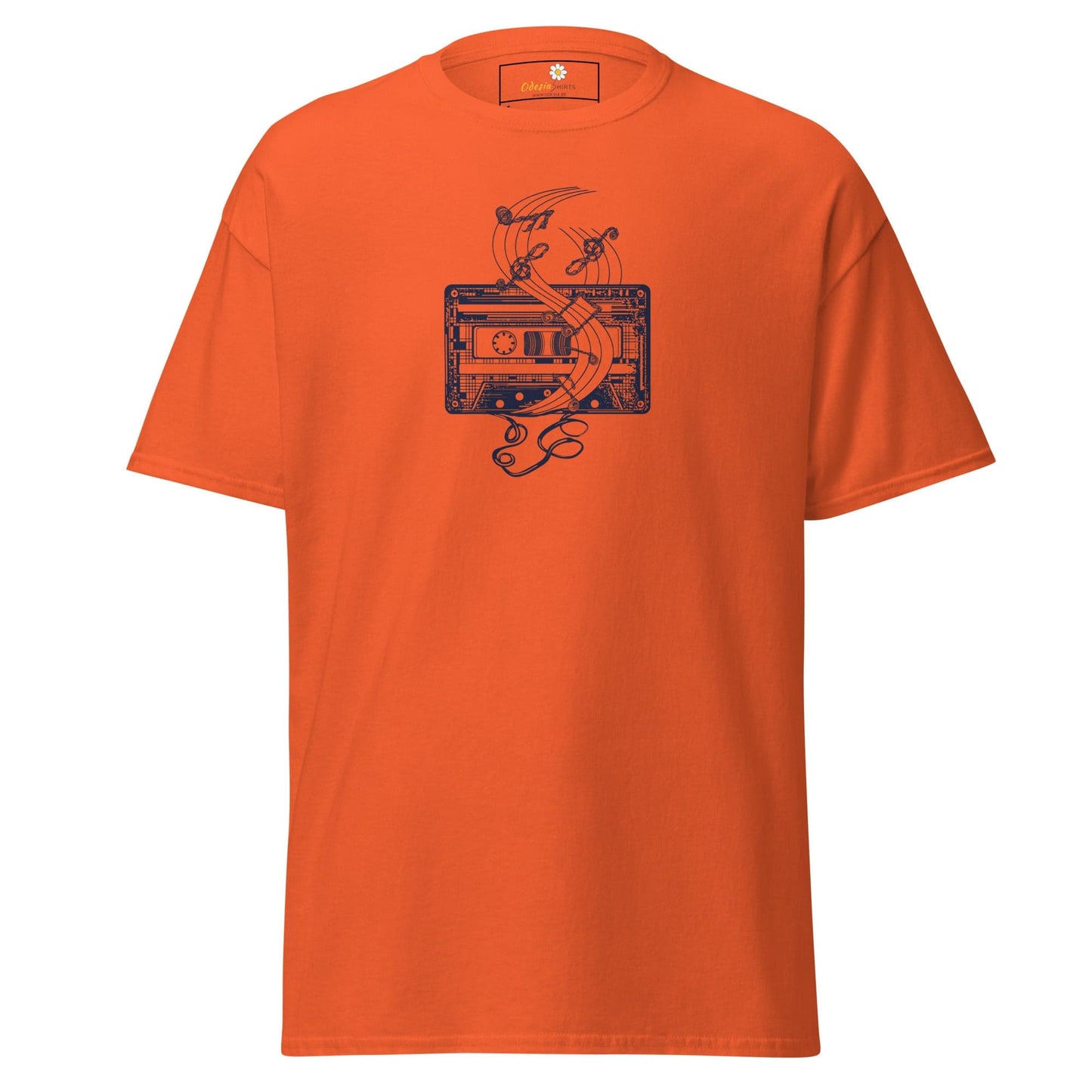 Unisex classic t-shirt - MUSIC TAPE - REGULAR - Orange / S