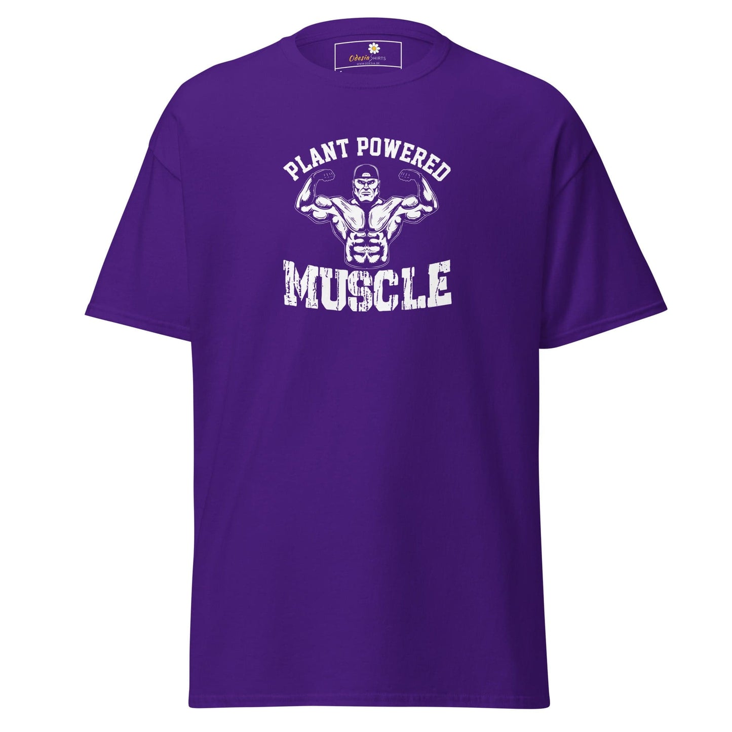Unisex classic t-shirt - SPORT PLANT MUSCLES - REGULAR - Purple / S