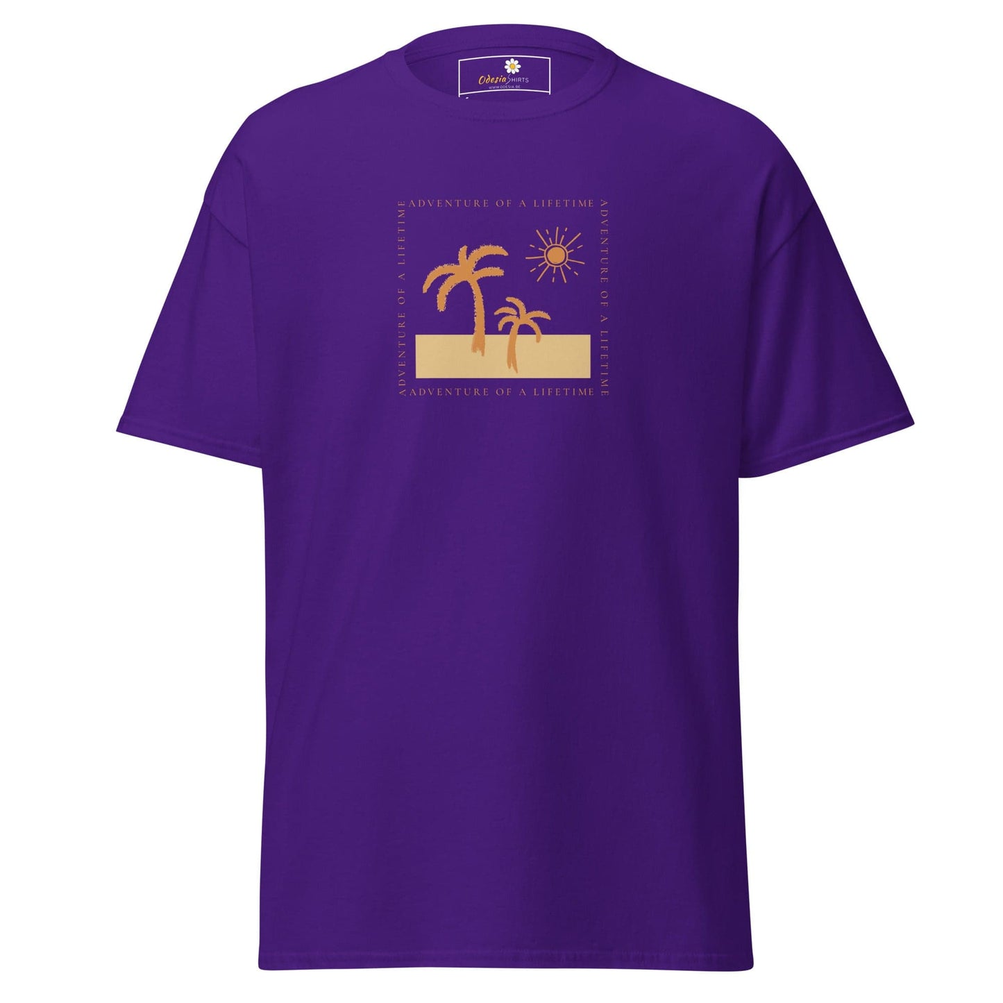 Unisex classic t-shirt - SUMMER PARADISE TREE SUN - REGULAR - Purple / S