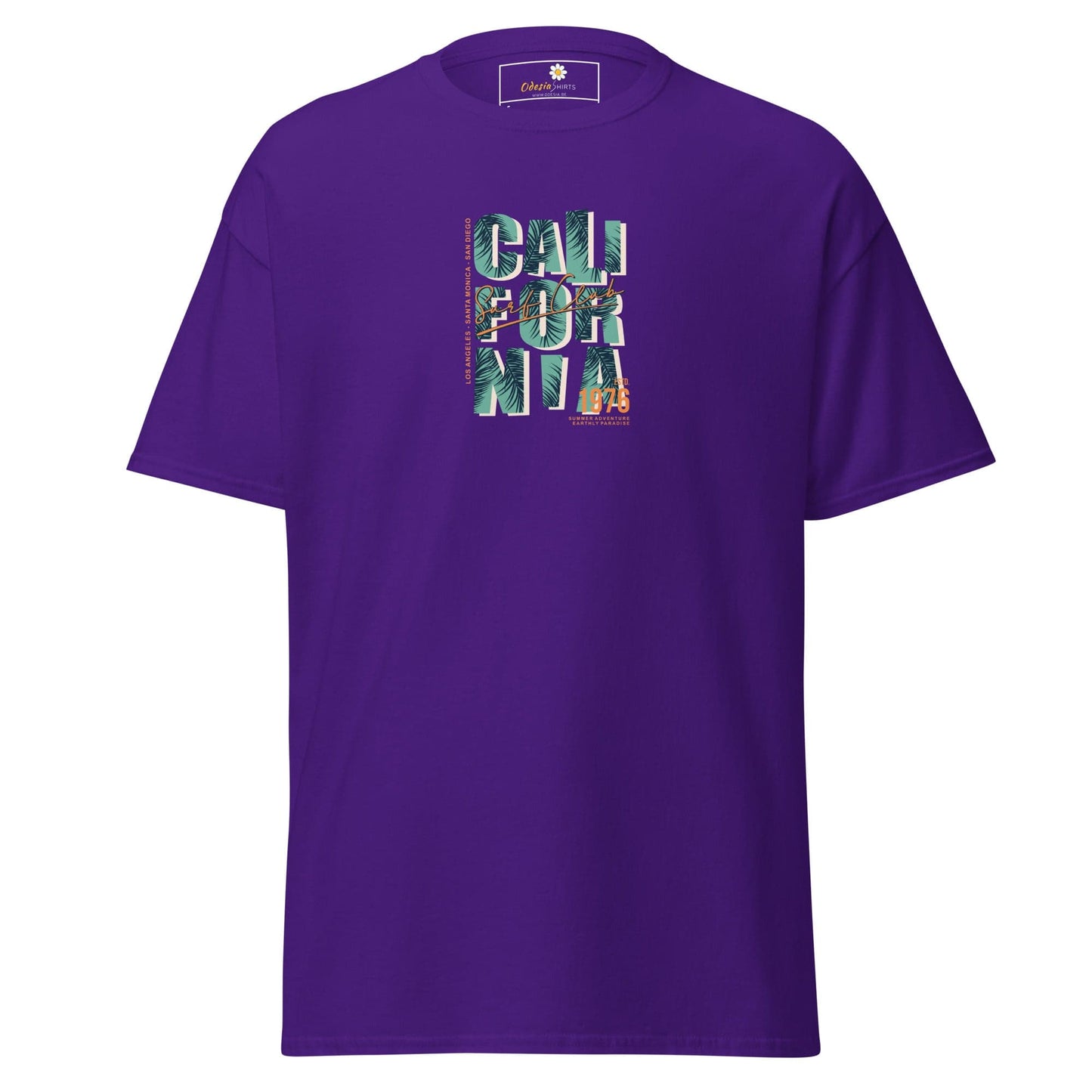 Unisex classic tee - TEXT CALIFORNIA - REGULAR - Purple / S