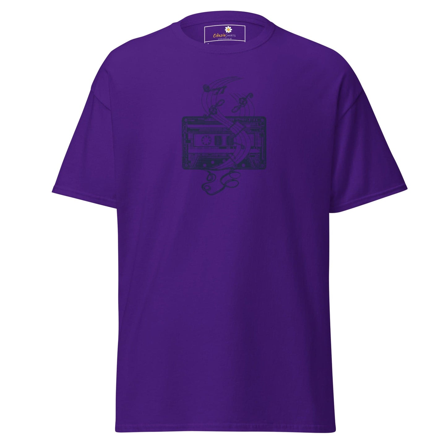 Unisex classic t-shirt - MUSIC TAPE - REGULAR - Purple / S