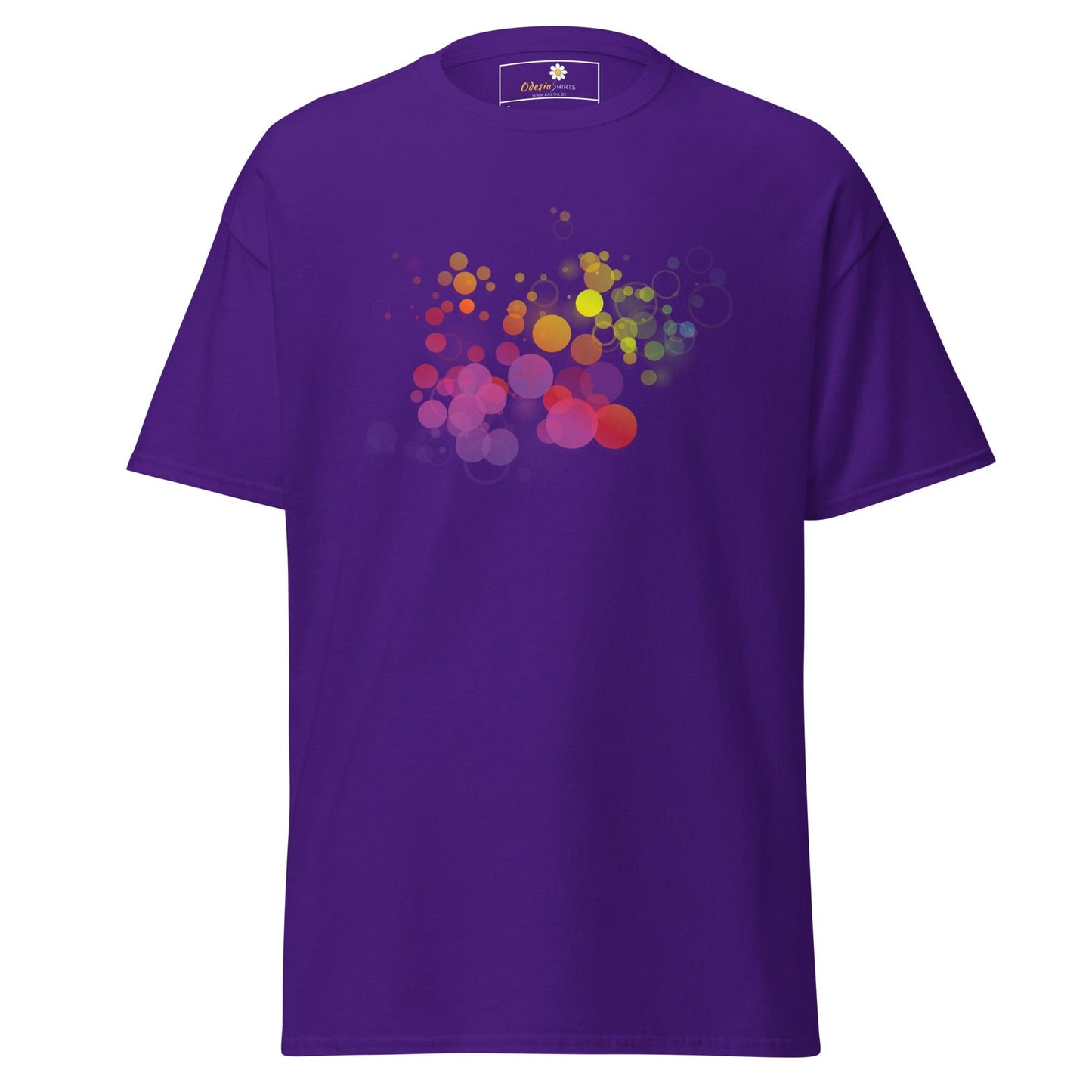 Unisex classic tee - ABSTRACT BUBBLES - REGULAR - Purple / S