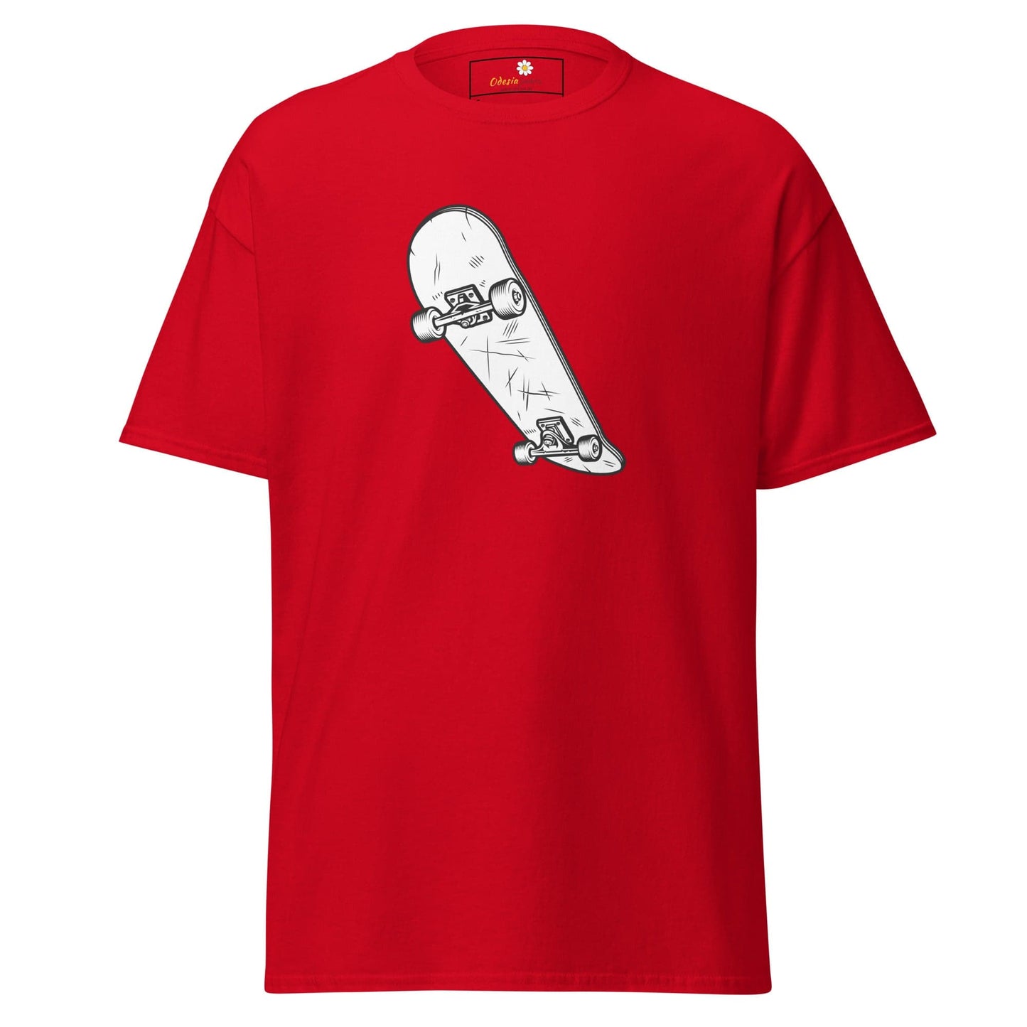Unisex classic t-shirt - SPORT SKATEBOARD - REGULAR - Red / S
