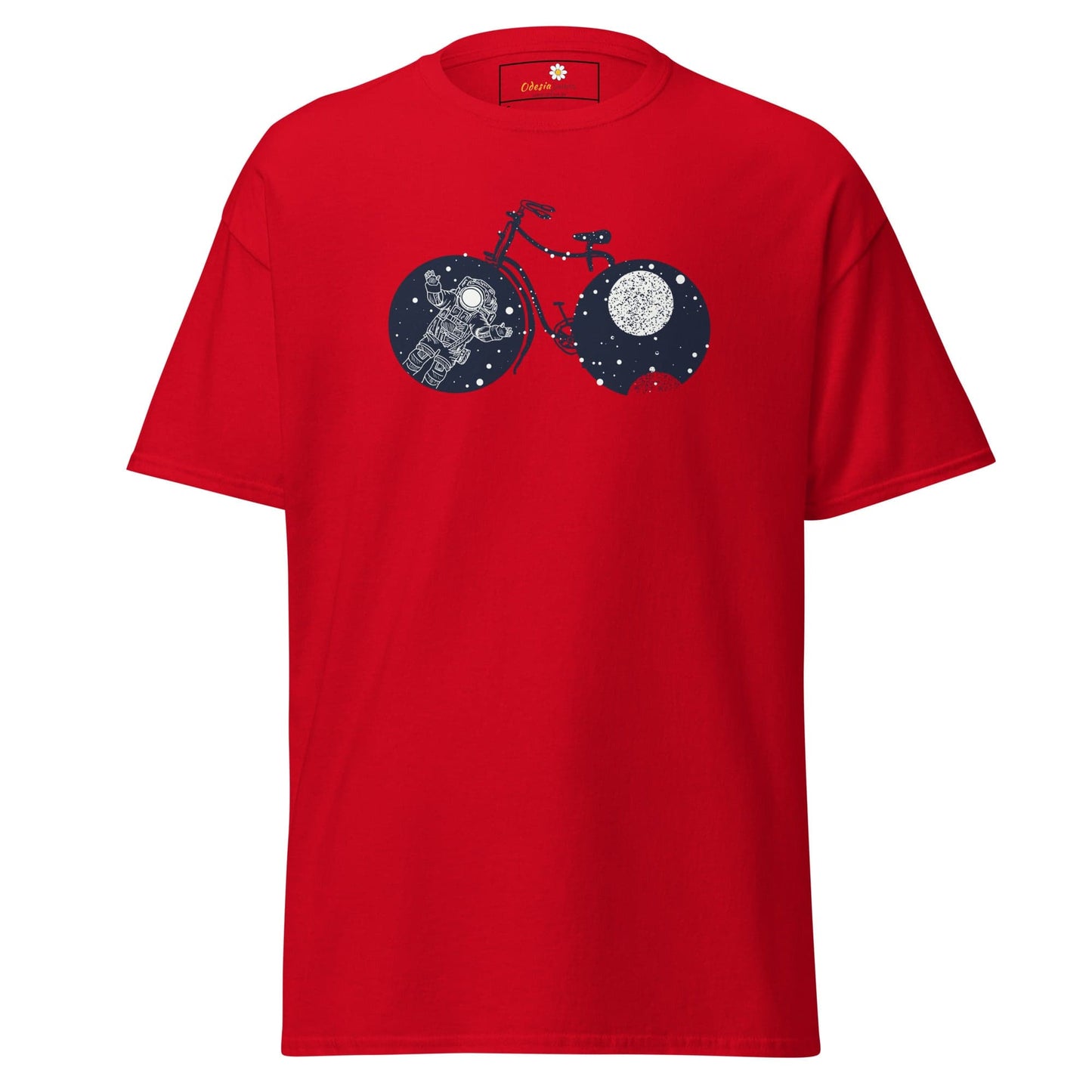 Unisex classic t-shirt - ASTRONAUT BIKE - REGULAR - Red / S
