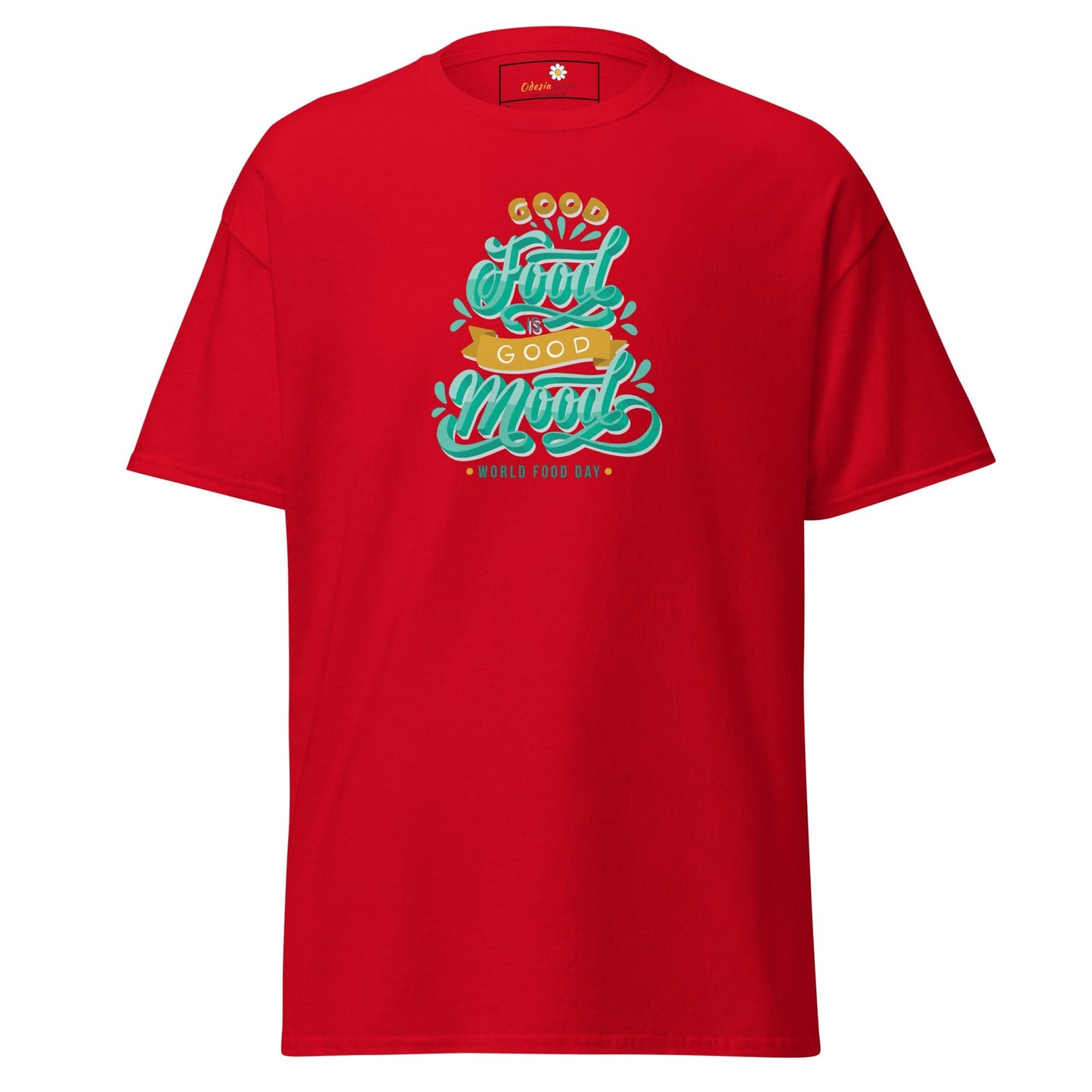 Unisex classic t-shirt - MISC GOOD FOOD GOOD MOOD - REGULAR - Red / S