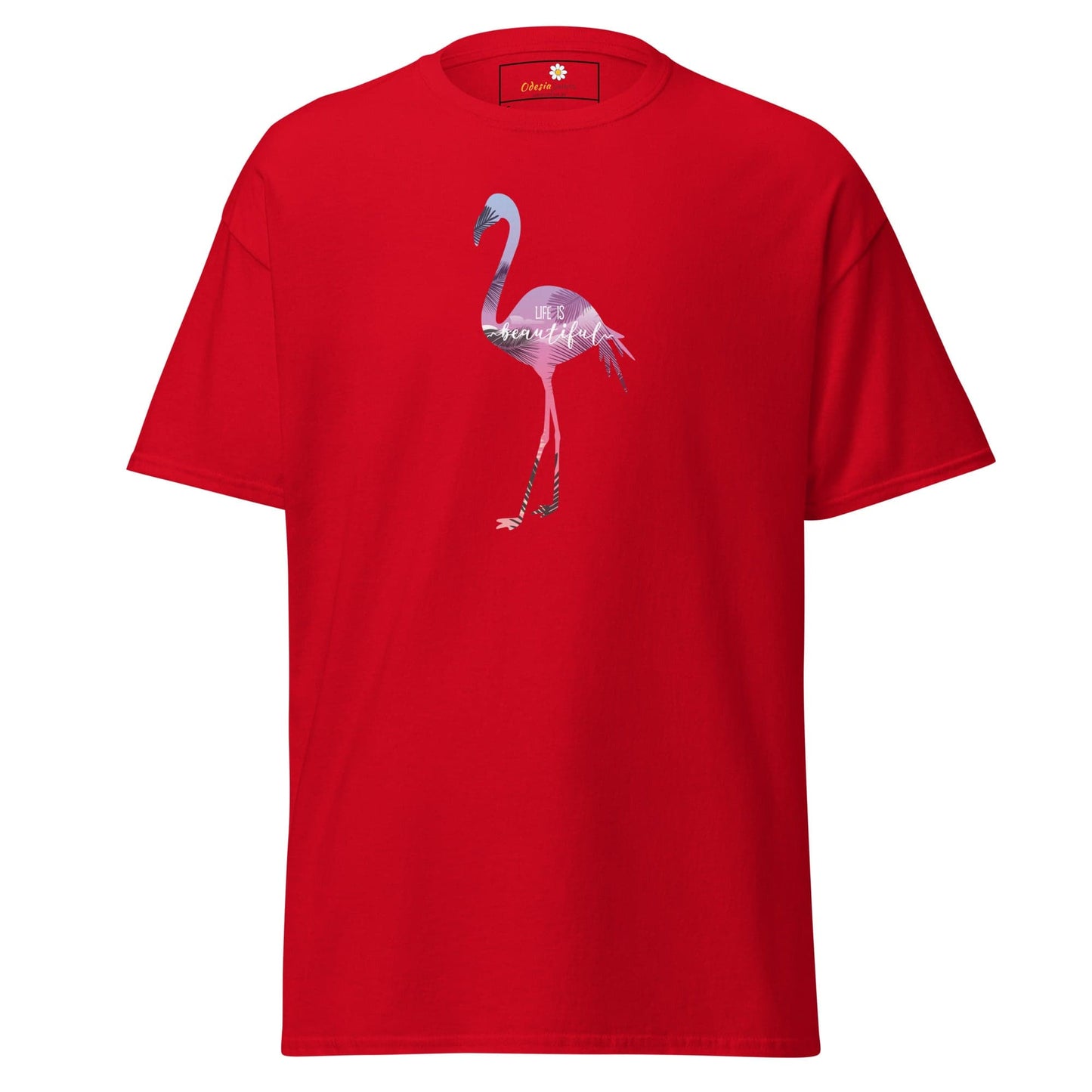 Unisex classic tee - WILD LIFE FLAMINGO - REGULAR - Red / S