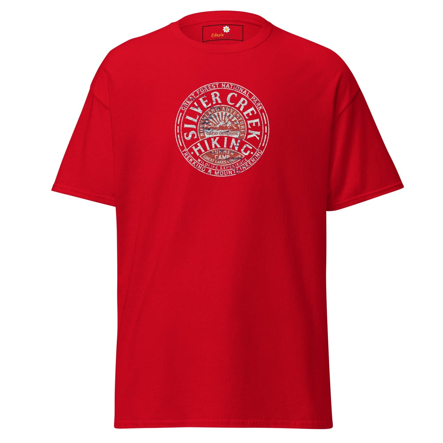 Unisex classic tee - ADVENTURE SILVER CREEK HIKING - REGULAR - Red / S