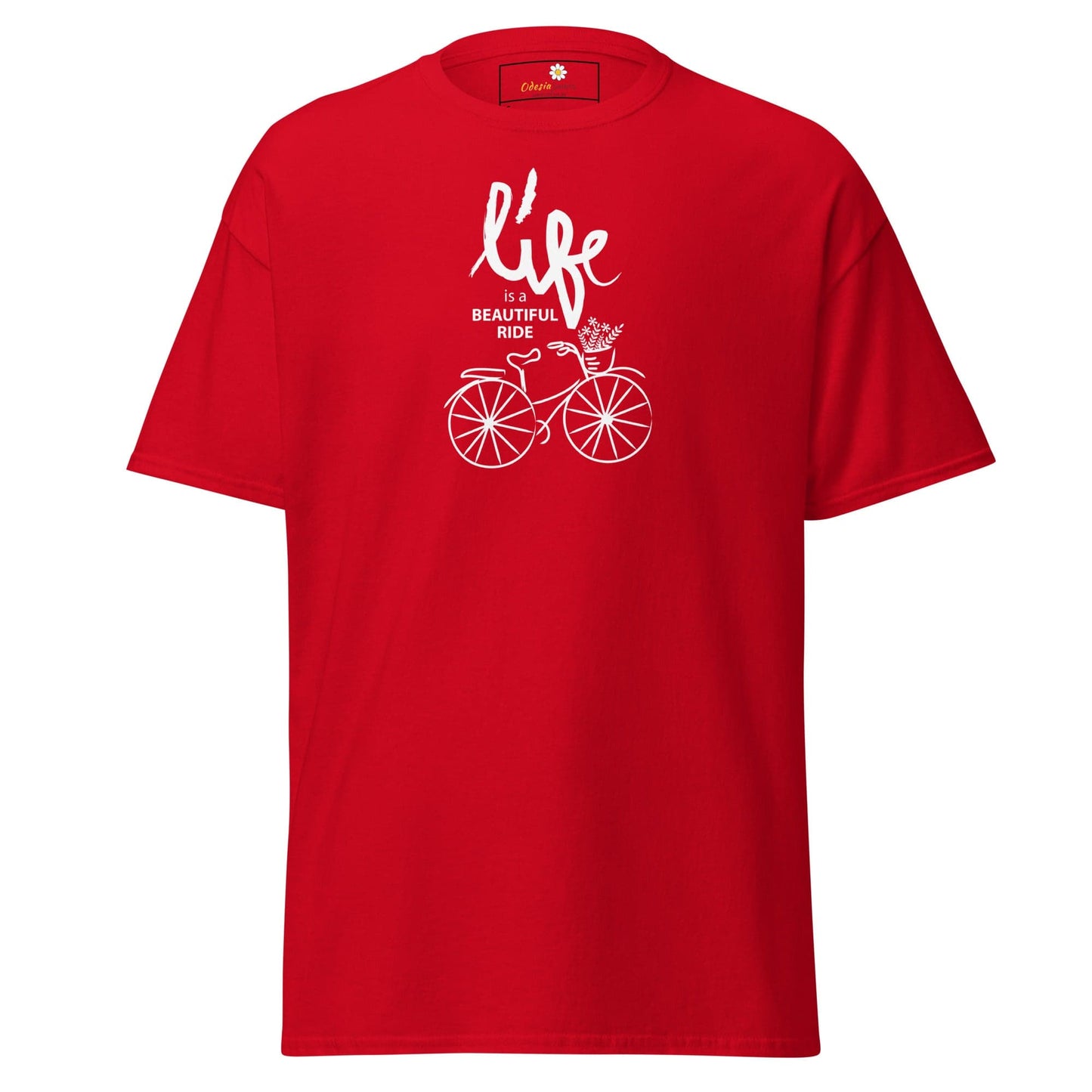 Unisex classic tee - SPORT POSITIVE LIFE BEAUTIFUL - REGULAR - Red / S