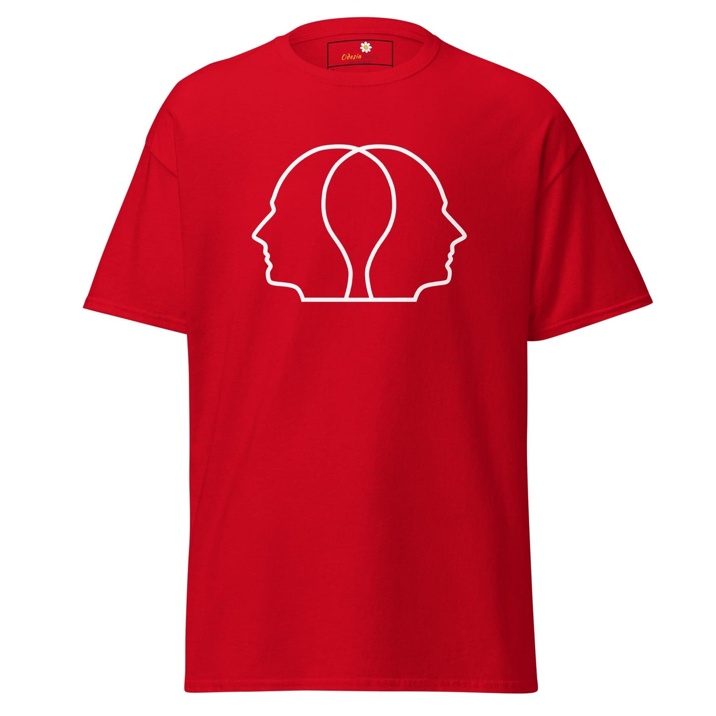 Unisex classic tee - ABSTRACT HEAD FULL - REGULAR - Red / S