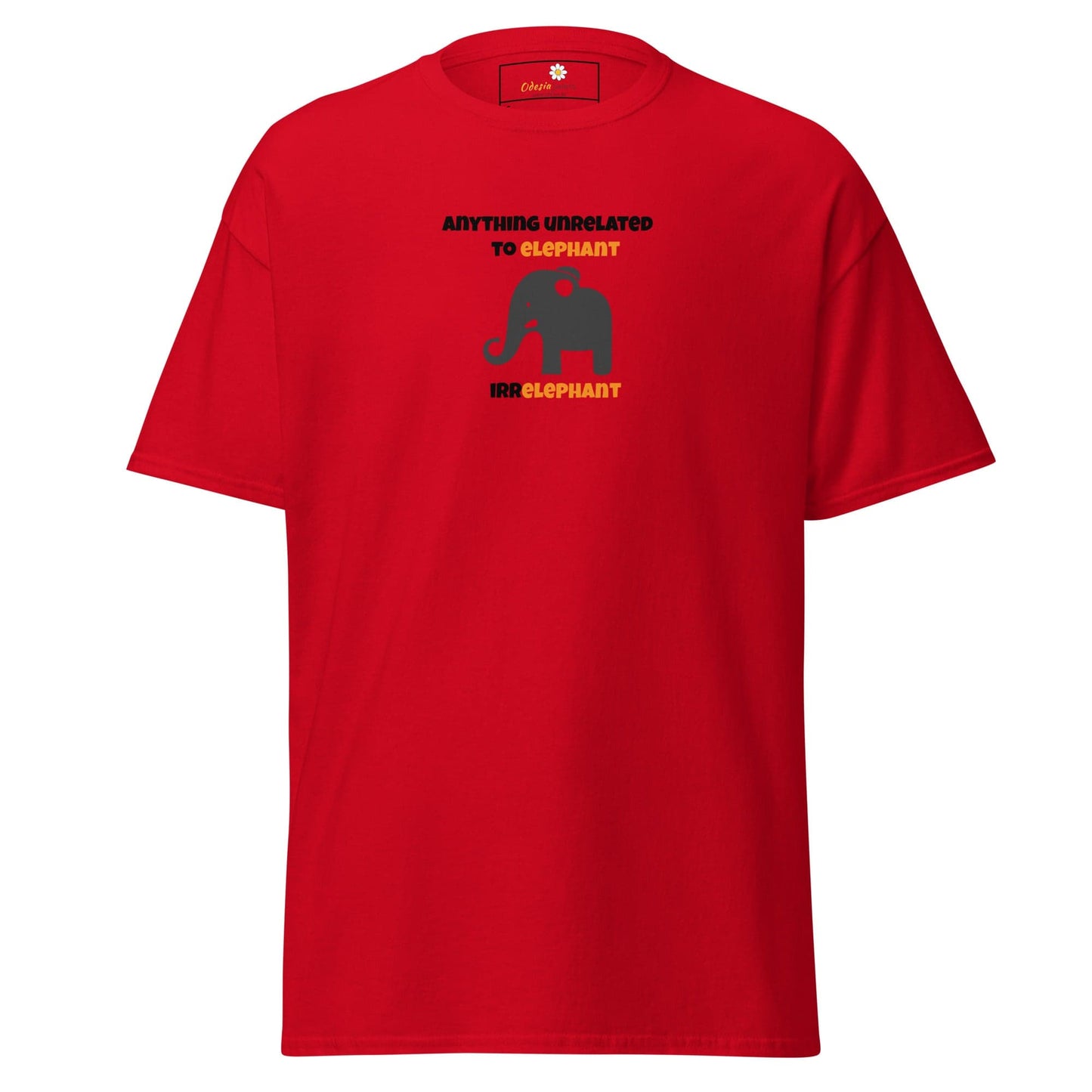 Unisex classic t-shirt - FUN ELEPHANT IRRELEPHANT - REGULAR - Red / S