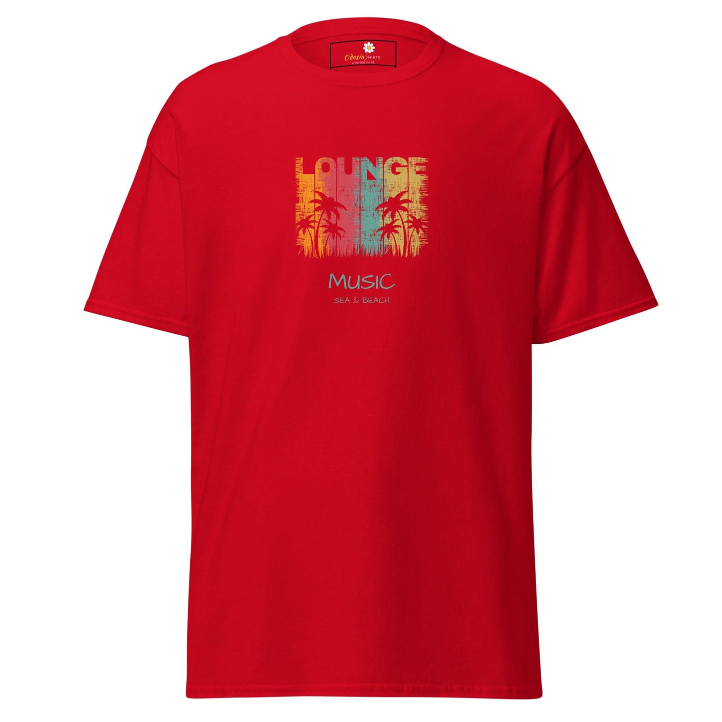 Unisex classic tee - MUSIC LOUNGE - REGULAR - Red / S