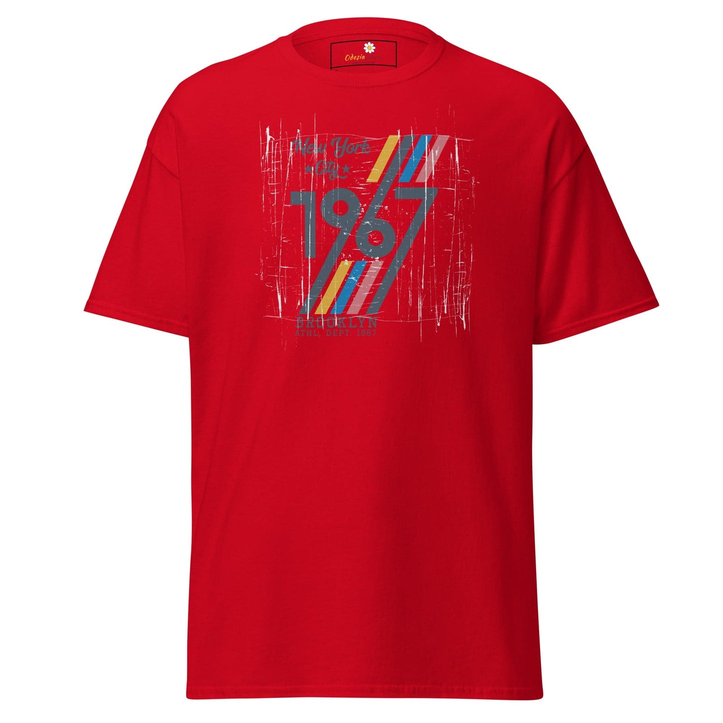Unisex classic t-shirt - URBAN 1967 NY CITY - REGULAR - Red / S
