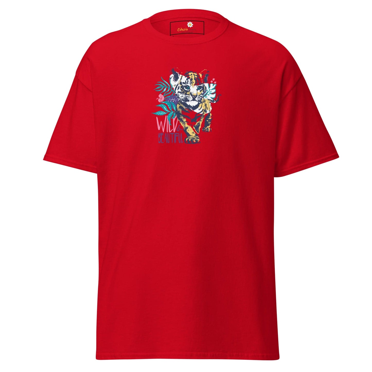 Unisex classic tee - WILD LIFE AND BEAUTIFUL - REGULAR - Red / S