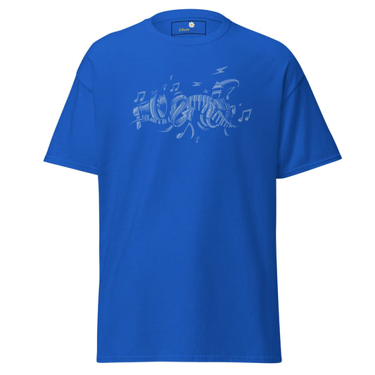 Unisex classic t-shirt - MUSIC INSTRUMENTS - REGULAR - Royal / S