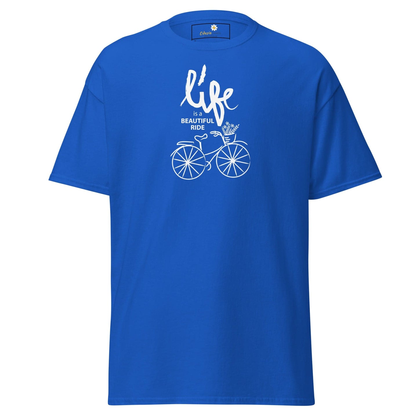 Unisex classic tee - SPORT POSITIVE LIFE BEAUTIFUL - REGULAR - Royal / S