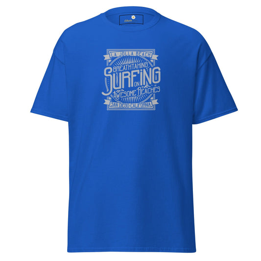 Unisex classic t-shirt - SUMMER AWESOME SURFING - REGULAR - Royal / S