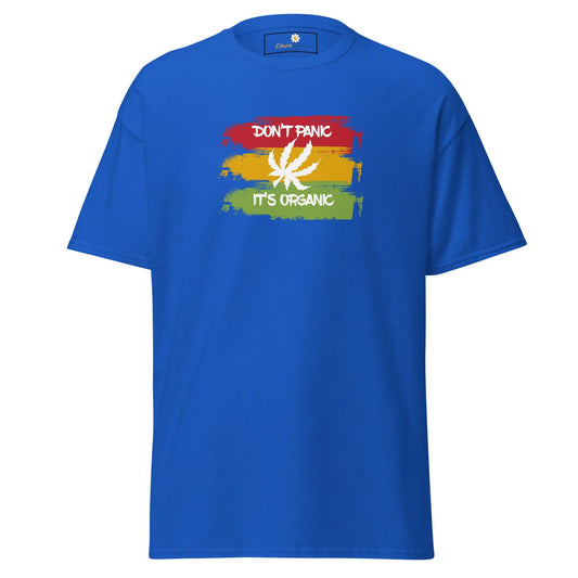 Unisex classic t-shirt - MYSTIC DON’T PANIC ORGANIC - REGULAR - Royal / S