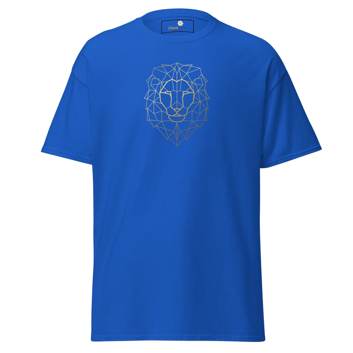 Unisex classic tee - WILD LIFE LION HEAD LINES - REGULAR - Royal / S